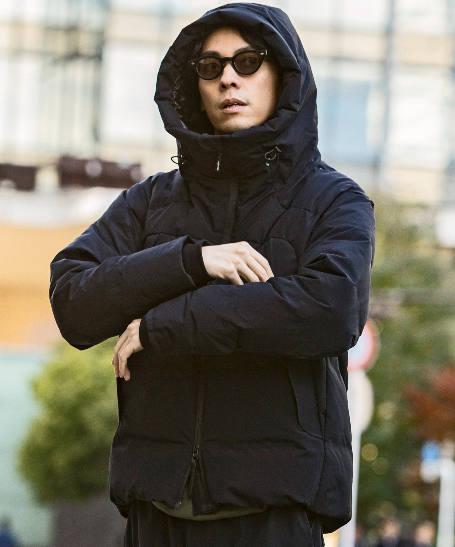 【MENS】FUSED QUILTING DOWN JACKET ヒューズド キルティング ダウンジャケット ウィンドストッパー / WINDSTOPPER(R) プロダクト by GORE TEX LABS +phenix(プラスフェニックス)