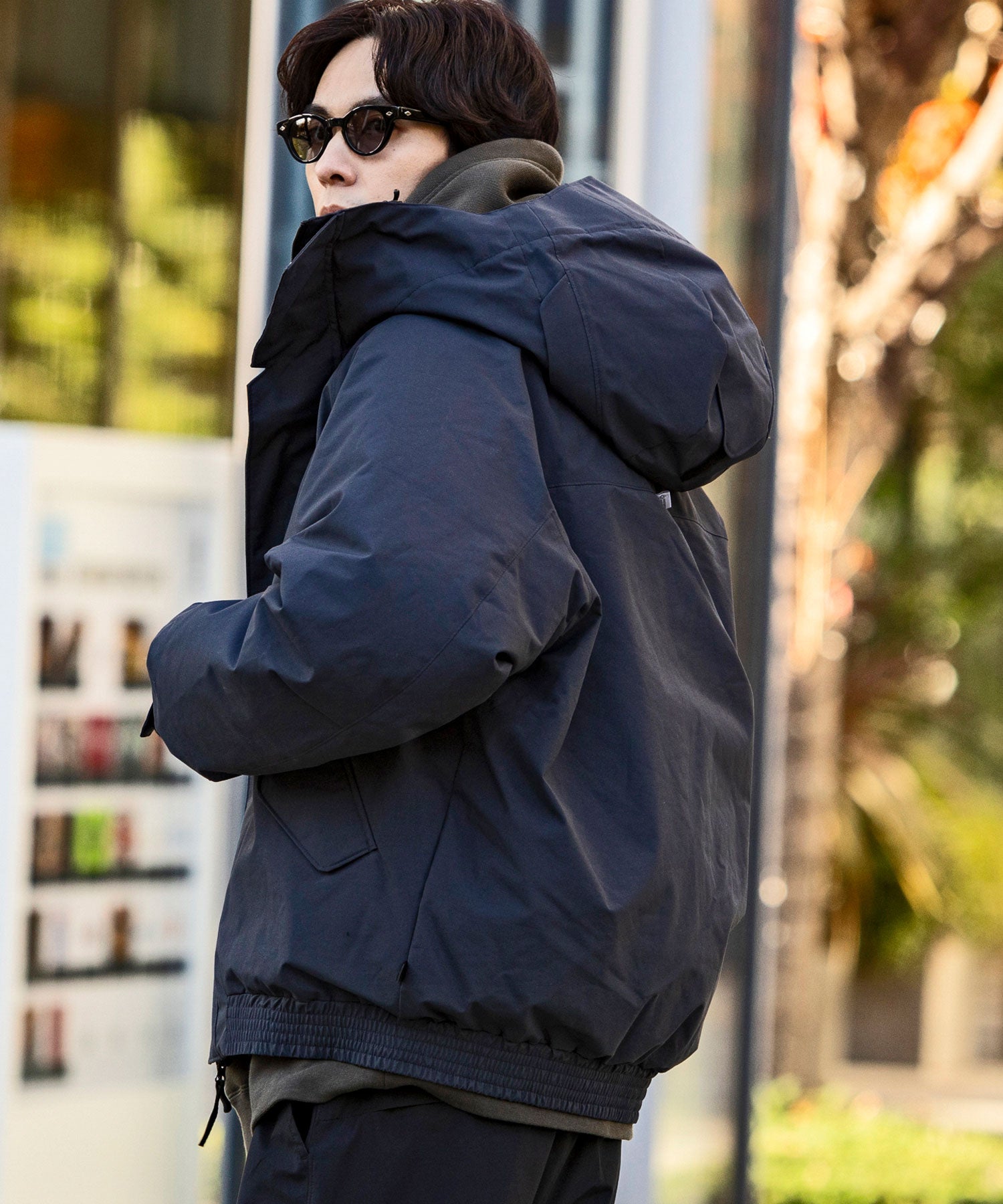 【MENS】BOMBER DOWN JACKET ボマー ダウンジャケット ウィンドストッパー / WINDSTOPPER(R) プロダクト by GORE TEX LABS +phenix(プラスフェニックス)