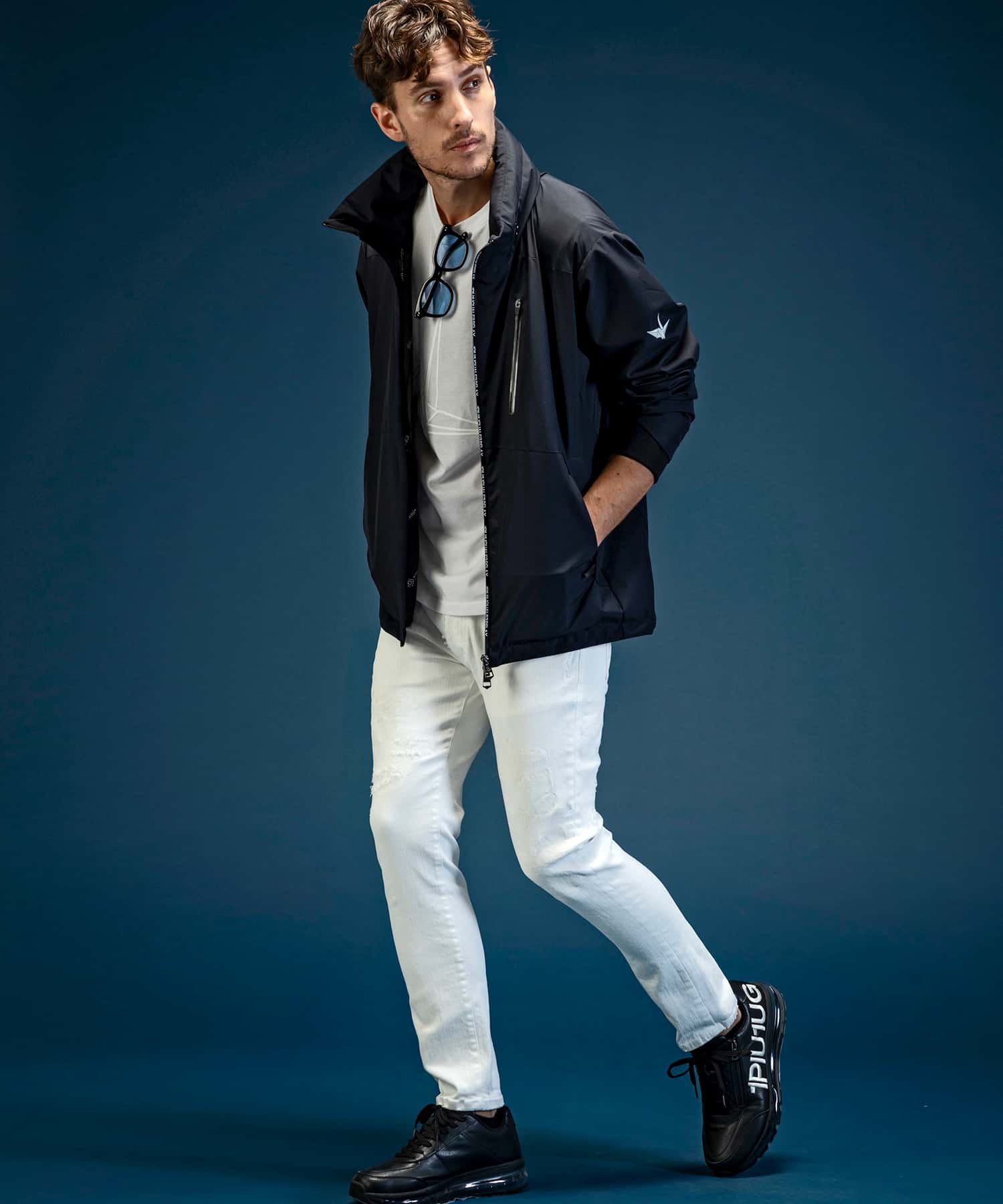 【MENS】トラックジャケット WINDSTOPPER プロダクト by GORE-TEX LABS /ウィンドストッパー/ゴアテックス/1PIU1UGUALE3 RELAX × +phenix(ウノピゥウノウグァーレトレ リラックス)
