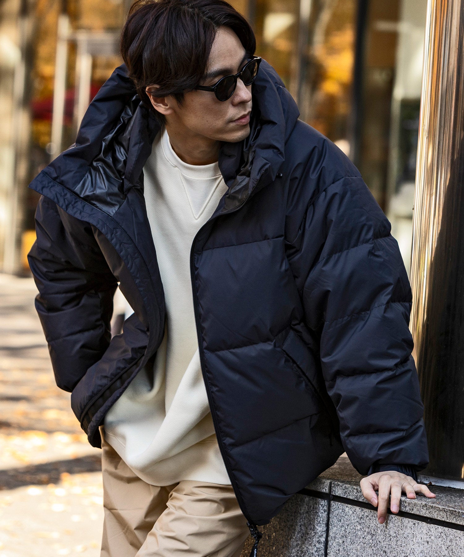 【MENS】QUILTING DOWN JACKET キルティング ダウンジャケット / WINDSTOPPER(R) プロダクト by GORE TEX LABS +phenix(プラスフェニックス)