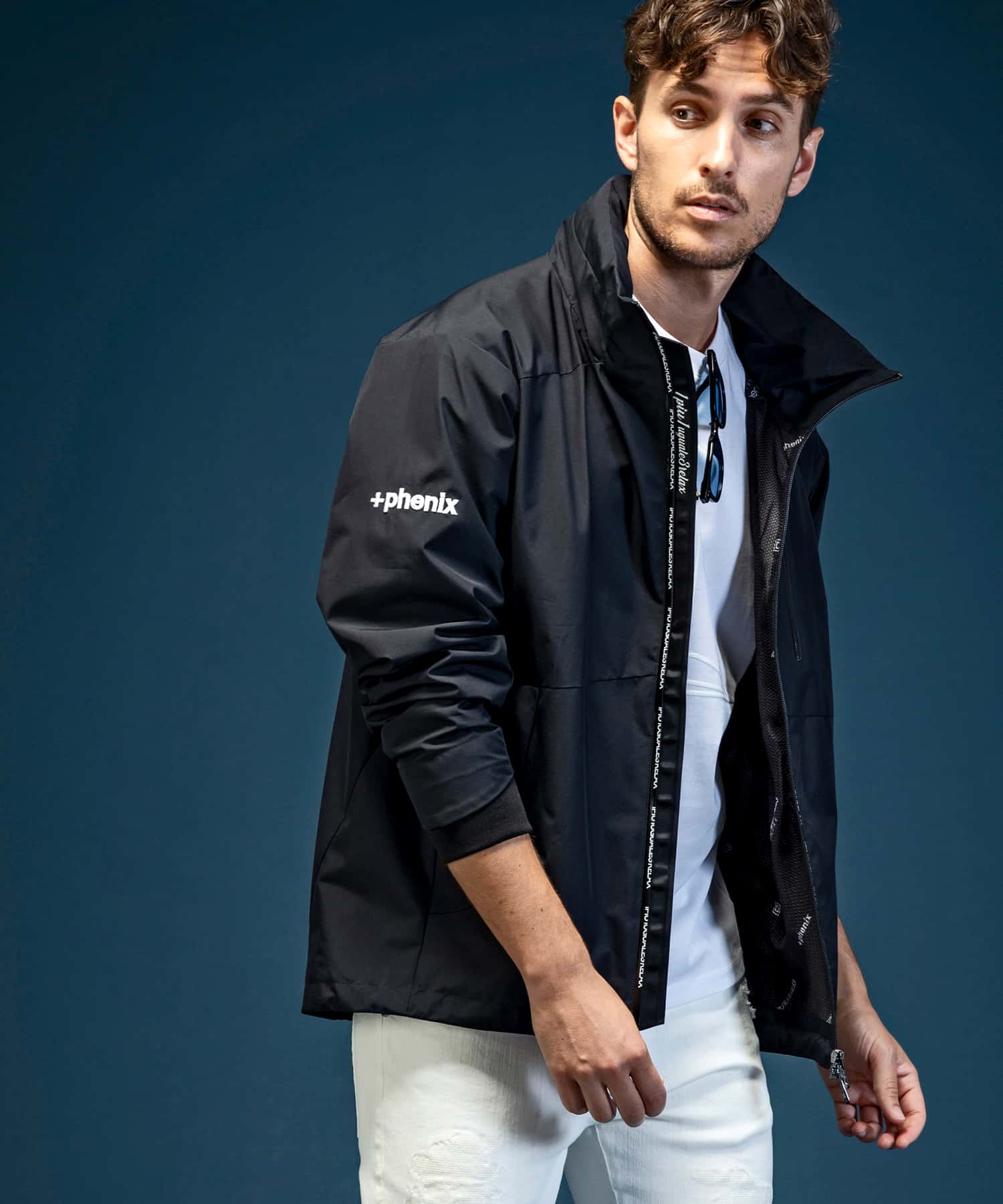 【MENS】トラックジャケット WINDSTOPPER プロダクト by GORE-TEX LABS /ウィンドストッパー/ゴアテックス/1PIU1UGUALE3 RELAX × +phenix(ウノピゥウノウグァーレトレ リラックス)