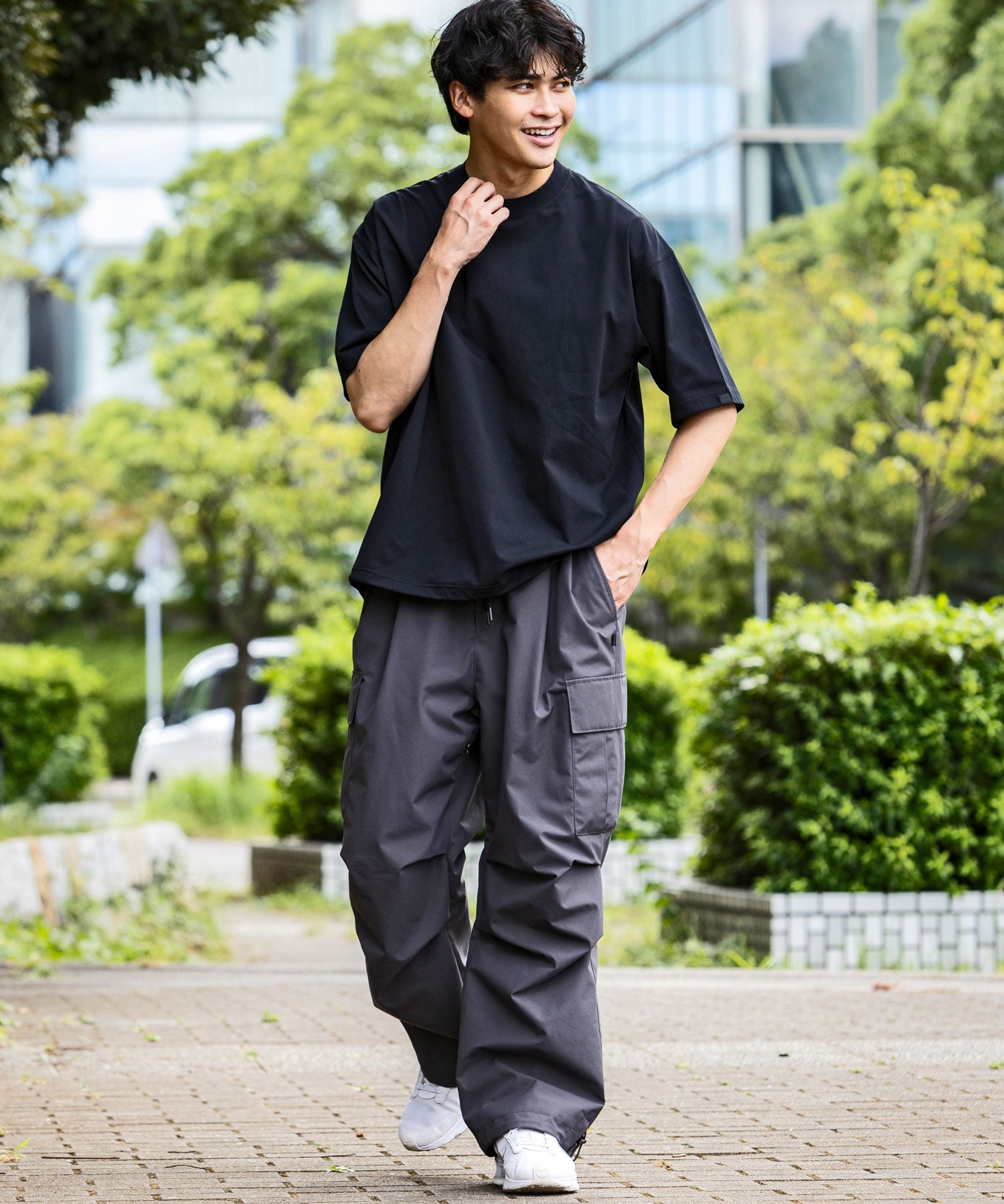 【7月上旬お届け予約商品】【MENS】DRY DRAW CORD SHORT SLEEVE T-SHIRTS ドライドローコードショートスリーブTシャツ / 吸水速乾 / UPF50+/ +phenix(プラスフェニックス)
