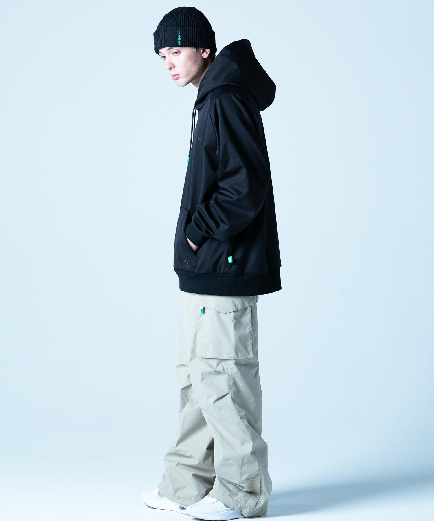 【MENS】撥水・耐水・高耐久加工スキー・スノーボードウェア パーカ WATER-REPELLENT PULL PARKA /inhabitant(インハビタント)