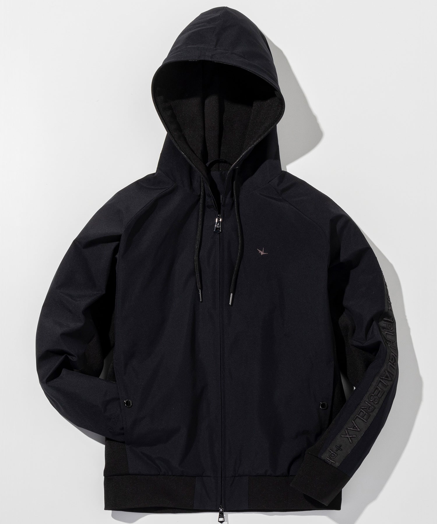 【MENS】GTX SLEEVE LOGO LINE HOODIE スリーブロゴラインフーディー / WINDSTOPPER(R) プロダクト by GORE-TEX LABS /ウィンドストッパー/ゴアテックス/1PIU1UGUALE3 RELAX × +phenix(ウノピゥウノウグァーレトレ リラックス)