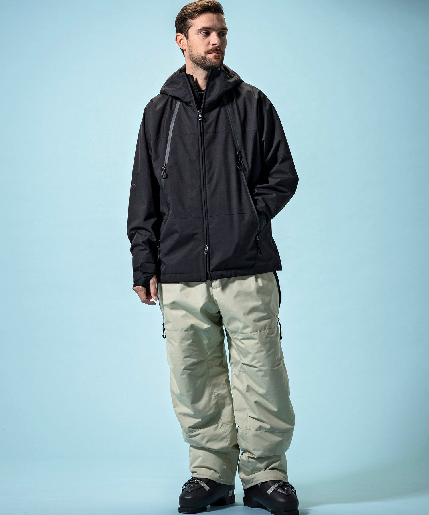 【MENS】GTX HOODED LAYER SNOW JACKET フーデッドレイヤースノージャケット / WINDSTOPPER(R) プロダクト by GORE-TEX LABS /ウィンドストッパー/ゴアテックス/1PIU1UGUALE3 RELAX × +phenix(ウノピゥウノウグァーレトレ リラックス)