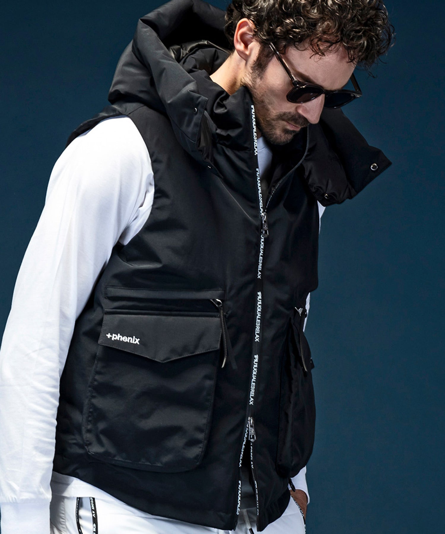 【MENS】GTX DOWN VEST ダウンベスト / WINDSTOPPER(R) プロダクト by GORE-TEX LABS /ウィンドストッパー/ゴアテックス/1PIU1UGUALE3 RELAX × +phenix(ウノピゥウノウグァーレトレ リラックス)