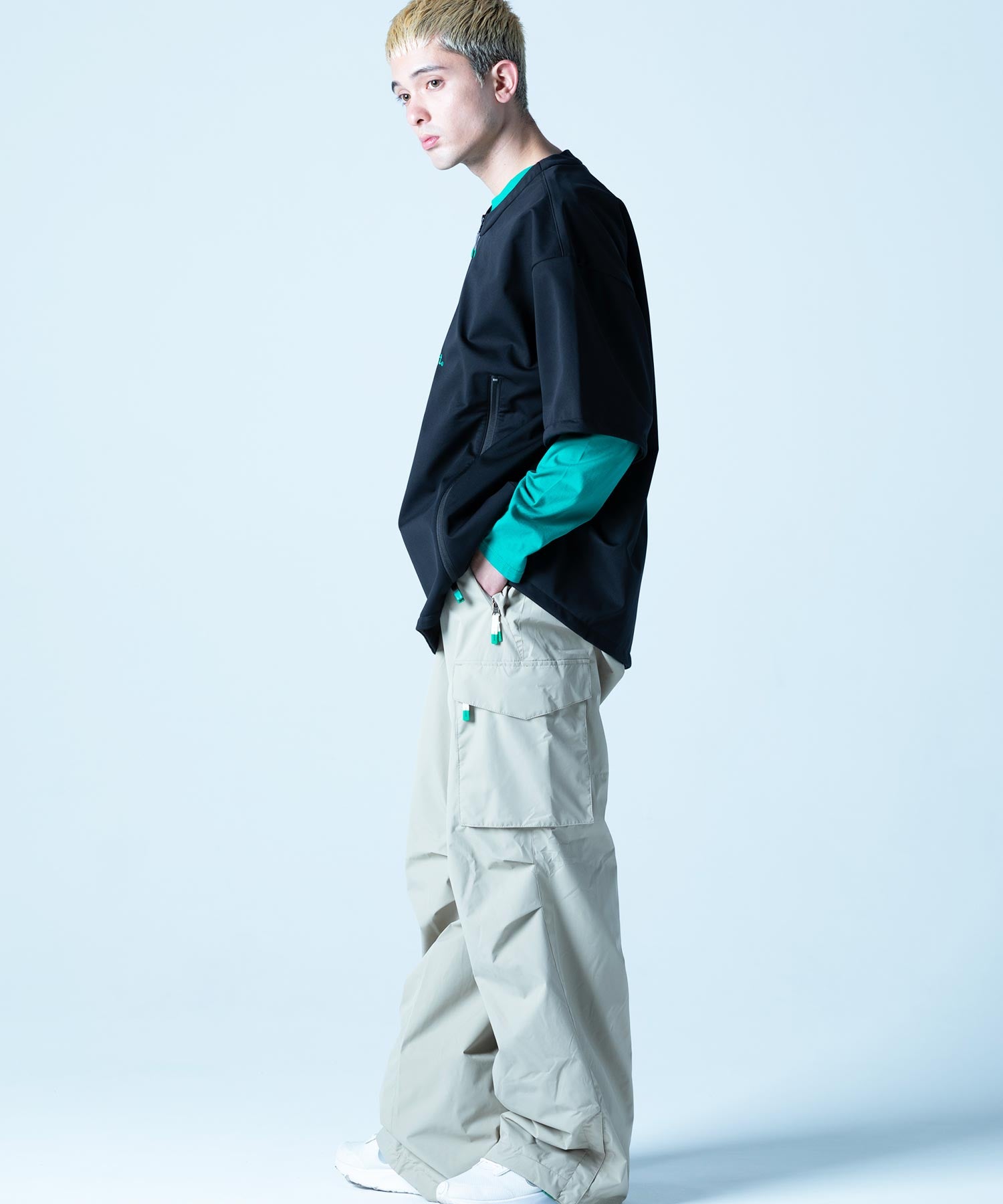 【MENS】撥水・耐水・高耐久加工スキー・スノーボードウェア ソフトシェルTシャツ SOFT SHELL T-SHIRTS /inhabitant(インハビタント)