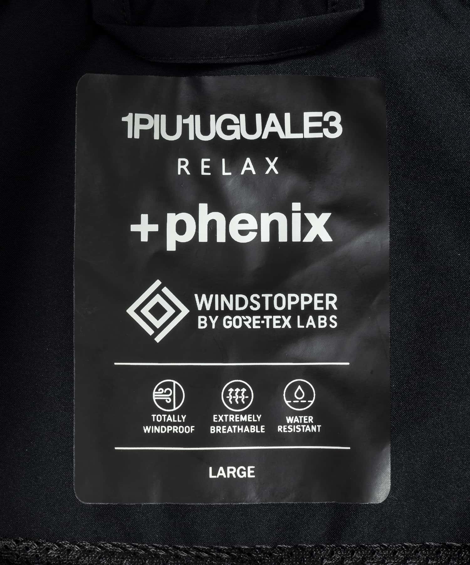 【MENS】ブルゾン WINDSTOPPER プロダクト by GORE-TEX LABS /ウィンドストッパー/ゴアテックス/1PIU1UGUALE3 RELAX × +phenix(ウノピゥウノウグァーレトレ リラックス)