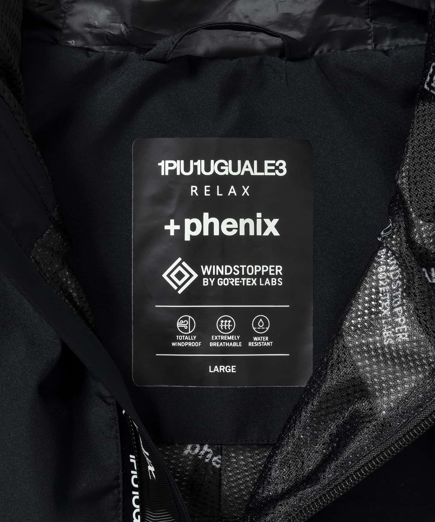 【MENS】マウンテンパーカー WINDSTOPPER プロダクト by GORE-TEX LABS /ウィンドストッパー/ゴアテックス/1PIU1UGUALE3 RELAX × +phenix(ウノピゥウノウグァーレトレ リラックス)