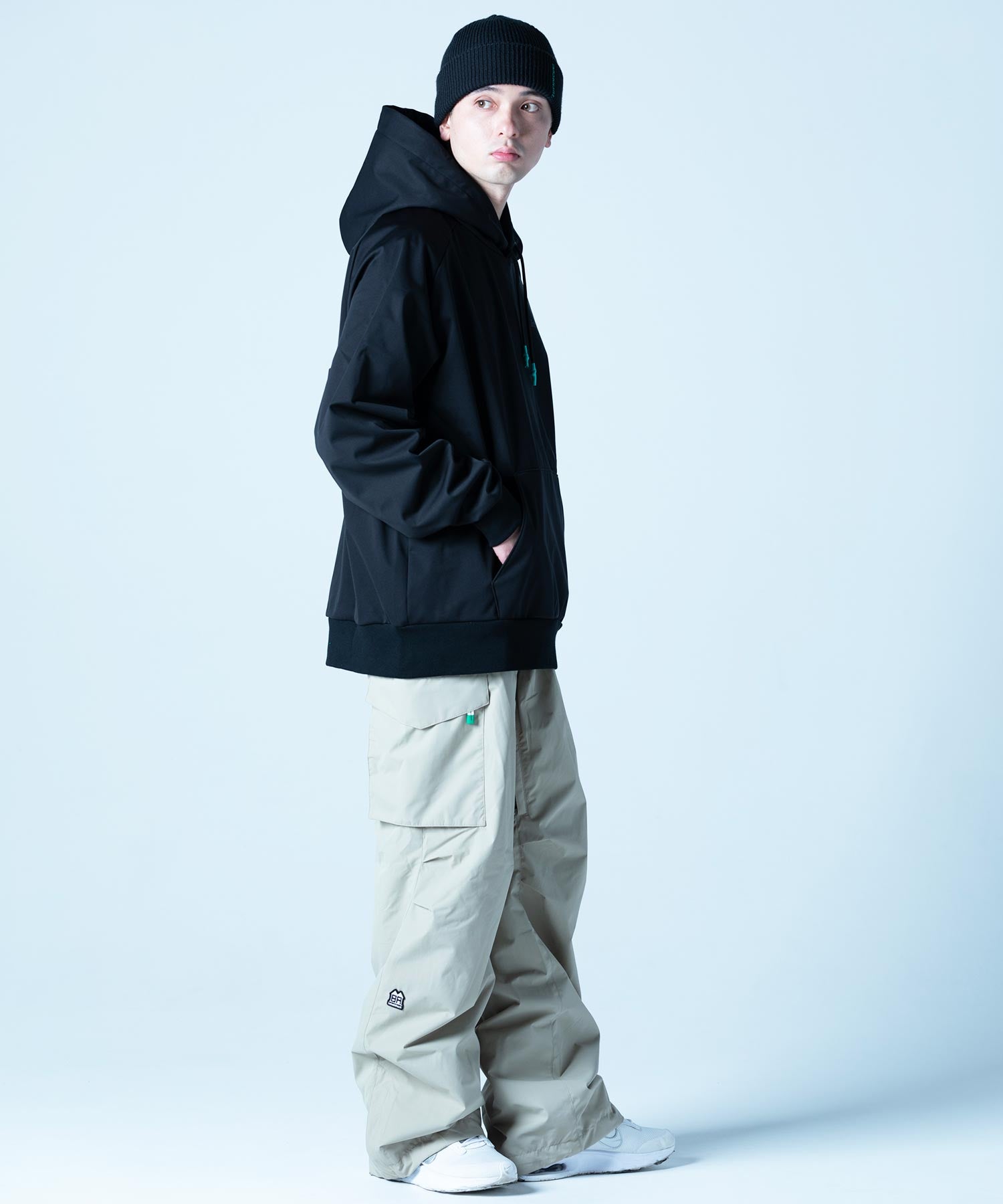 【MENS】撥水・耐水・高耐久加工スキー・スノーボードウェア パーカ WATER-REPELLENT PULL PARKA /inhabitant(インハビタント)