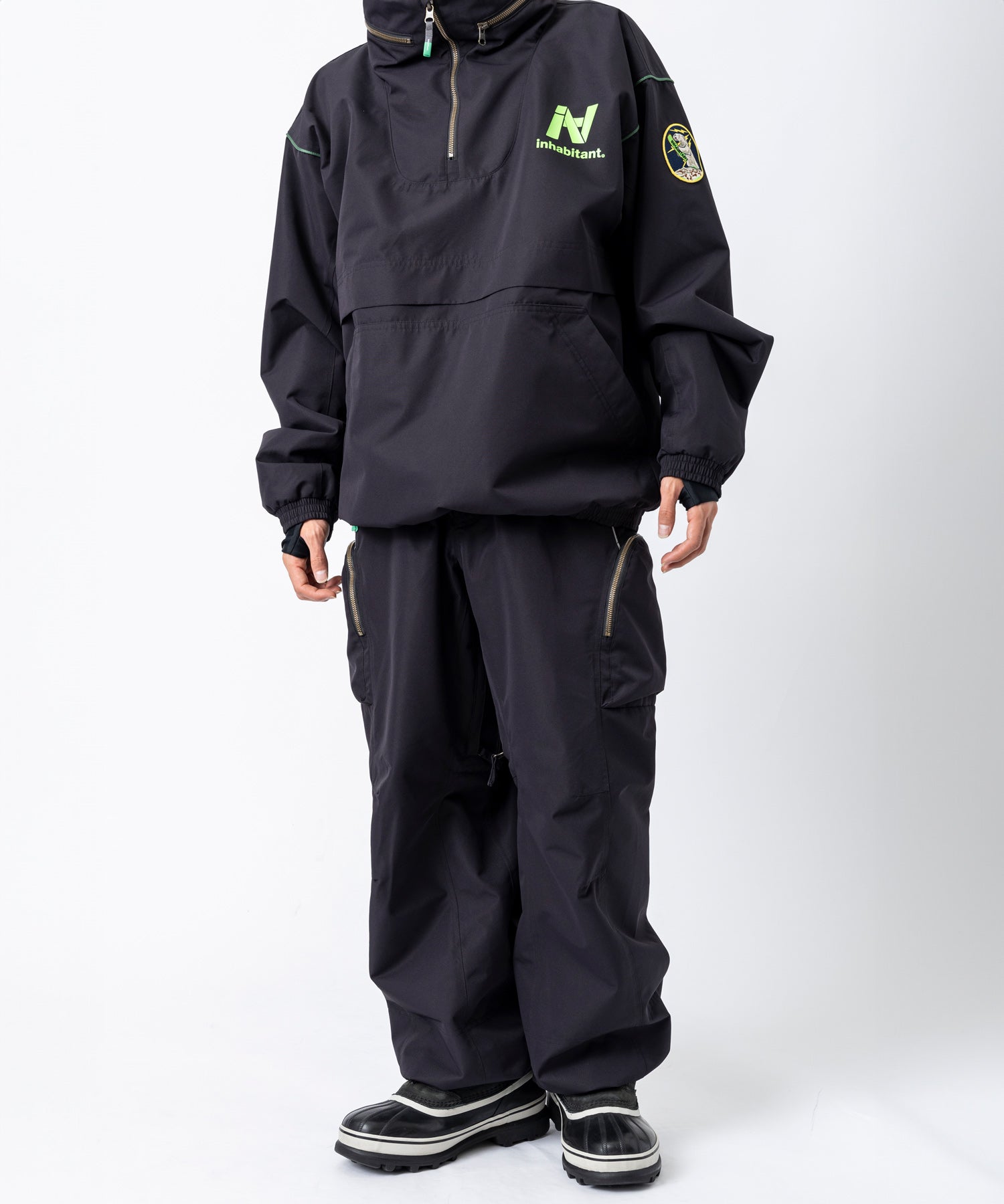 【11月中旬お届け予約商品】【MENS】QUARTER ZIP SNOW JACKET クォータージップスノージャケット /inhabitant(インハビタント)
