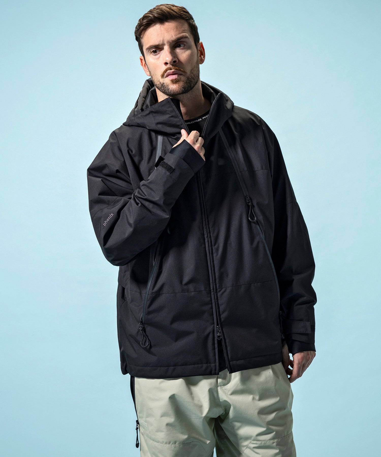【MENS】GTX HOODED LAYER SNOW JACKET フーデッドレイヤースノージャケット / WINDSTOPPER(R) プロダクト by GORE-TEX LABS /ウィンドストッパー/ゴアテックス/1PIU1UGUALE3 RELAX × +phenix(ウノピゥウノウグァーレトレ リラックス)