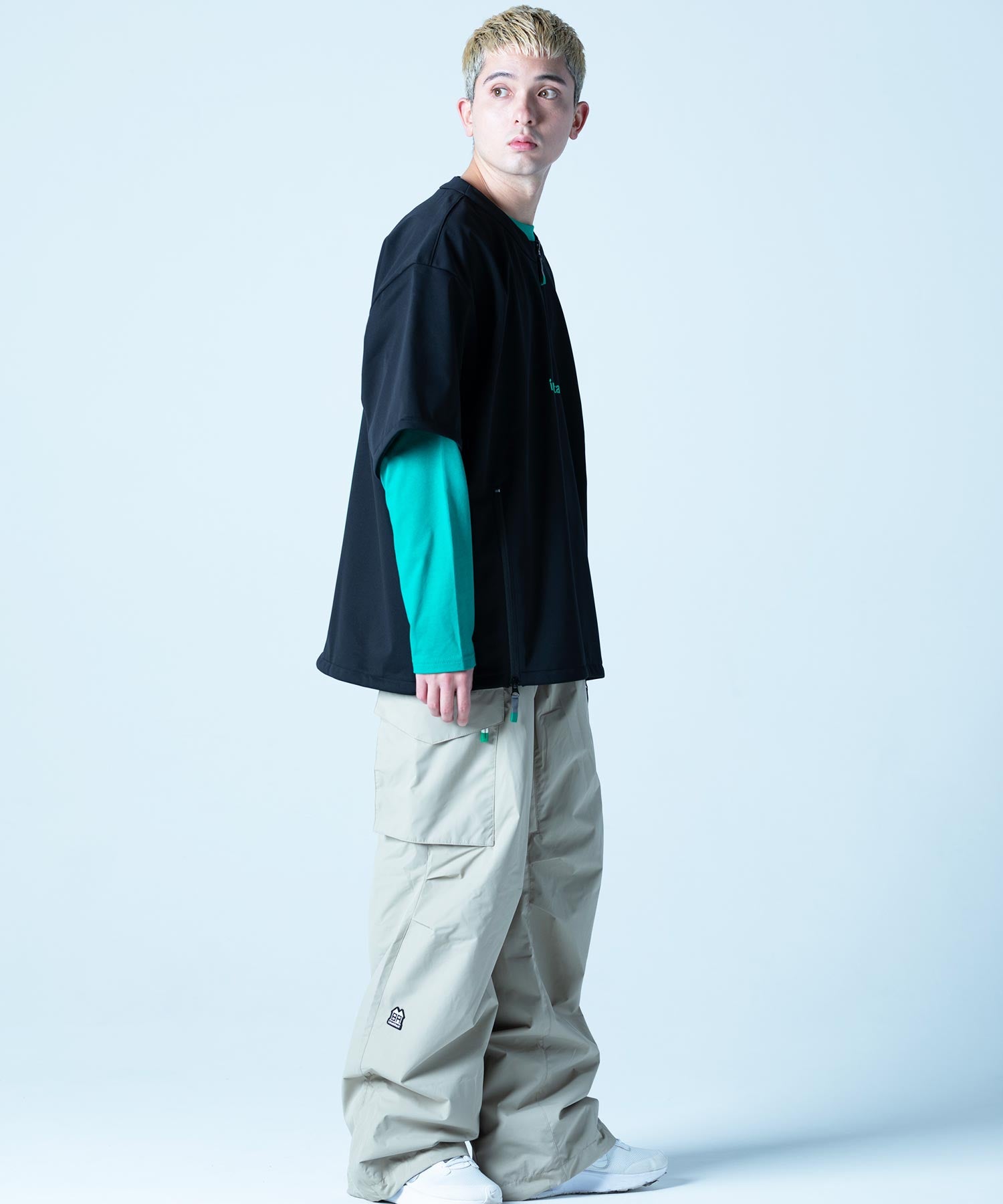 【MENS】撥水・耐水・高耐久加工スキー・スノーボードウェア ソフトシェルTシャツ SOFT SHELL T-SHIRTS /inhabitant(インハビタント)