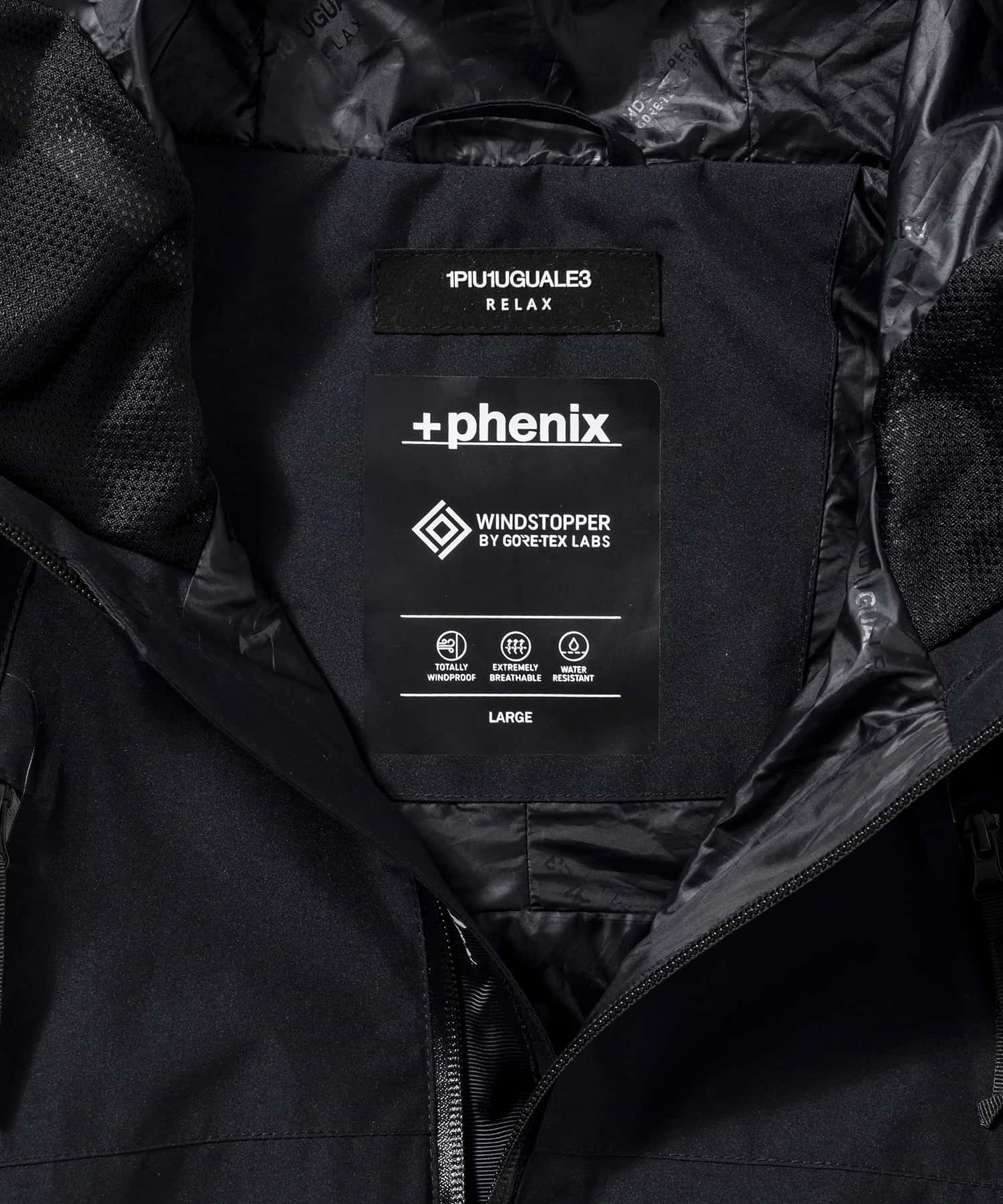 【MENS】マウンテンパーカー WINDSTOPPER(R) プロダクト by GORE-TEX LABS /ウィンドストッパー/ゴアテックス/1PIU1UGUALE3 RELAX × +phenix(ウノピゥウノウグァーレトレ リラックス)