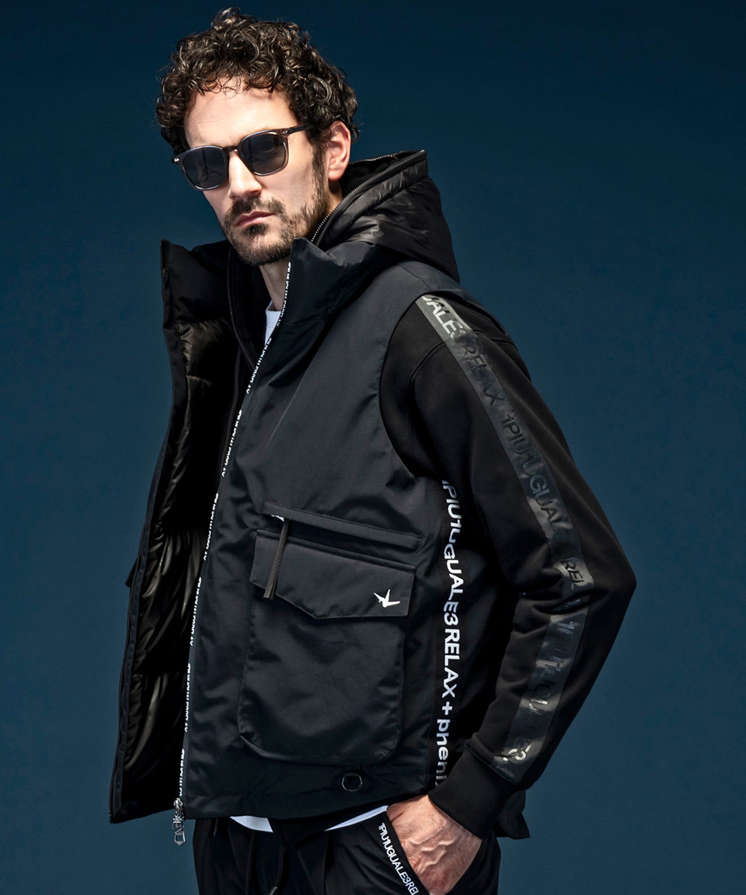 【MENS】GTX DOWN VEST ダウンベスト / WINDSTOPPER(R) プロダクト by GORE-TEX LABS /ウィンドストッパー/ゴアテックス/1PIU1UGUALE3 RELAX × +phenix(ウノピゥウノウグァーレトレ リラックス)