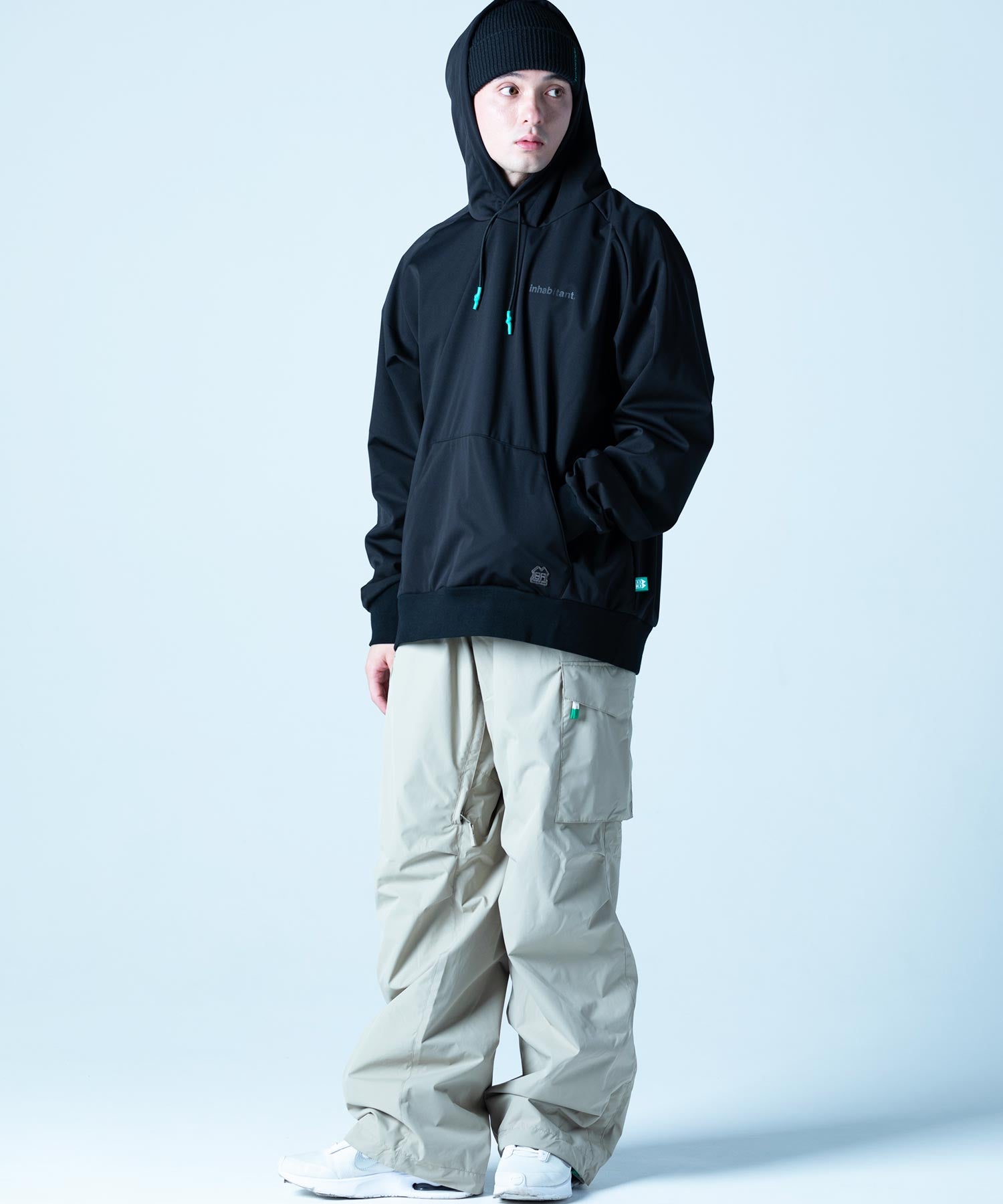 【MENS】撥水・耐水・高耐久加工スキー・スノーボードウェア パーカ WATER-REPELLENT PULL PARKA /inhabitant(インハビタント)
