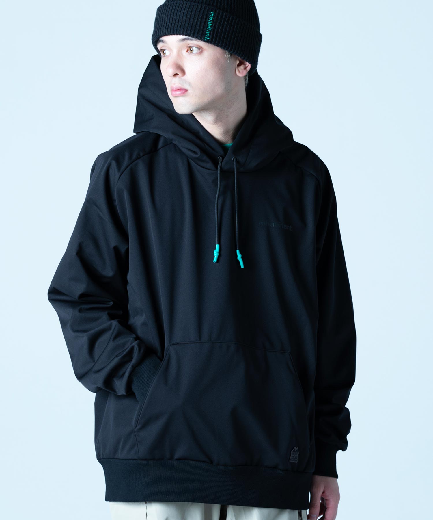 【MENS】撥水・耐水・高耐久加工スキー・スノーボードウェア パーカ WATER-REPELLENT PULL PARKA /inhabitant(インハビタント)