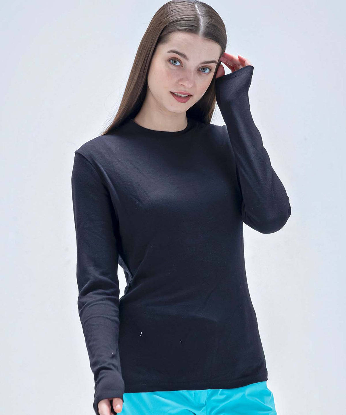【WOMENS】スキーウェア アンダーウェア インナーウェア Super Space-Time Wool Mock Neck Tee / Middle /phenixスキーウェア 23AW