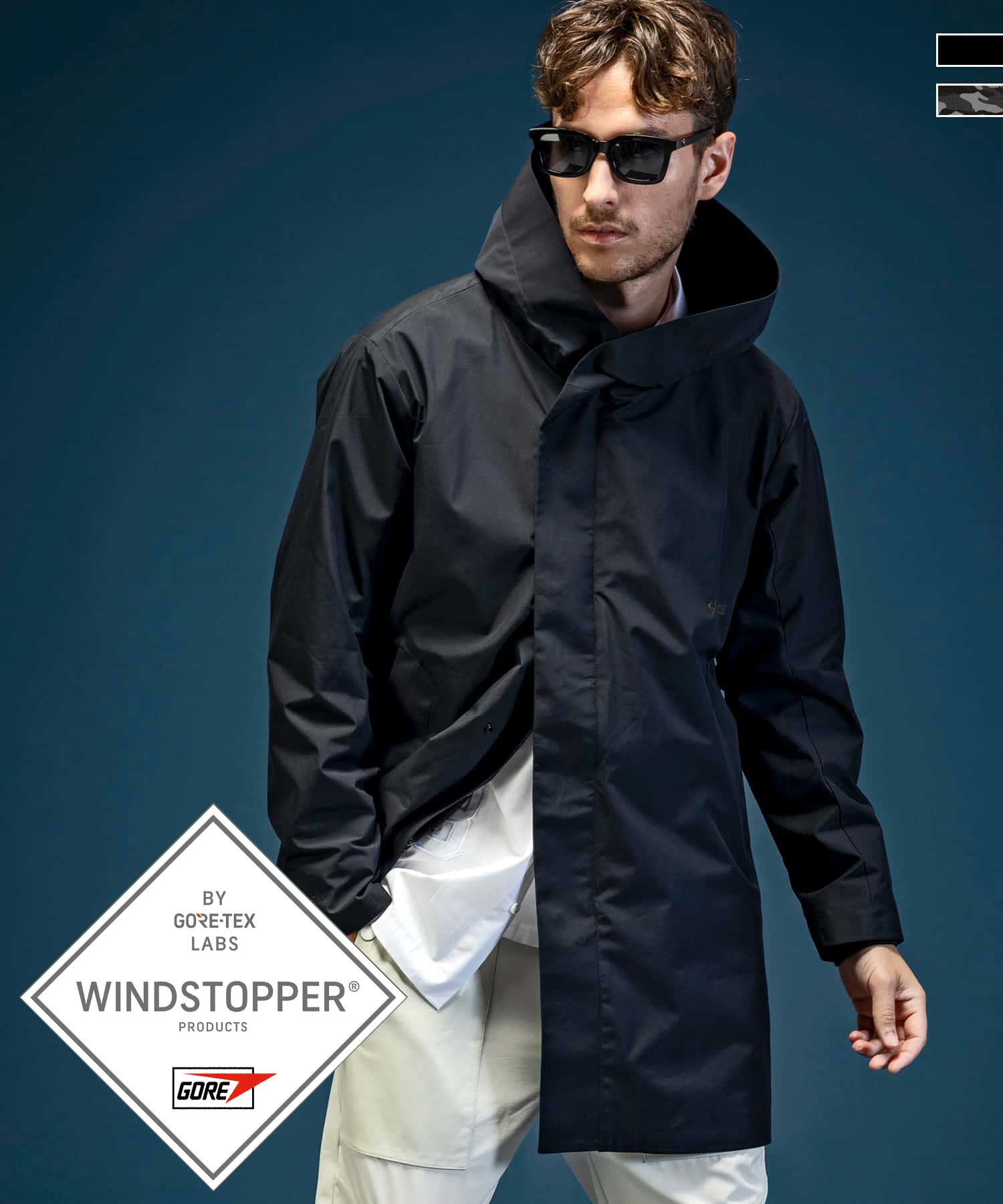 【MENS】ラップコート WINDSTOPPER プロダクト by GORE-TEX LABS /ウィンドストッパー/ゴアテックス/1PIU1UGUALE3 RELAX × +phenix(ウノピゥウノウグァーレトレ リラックス)