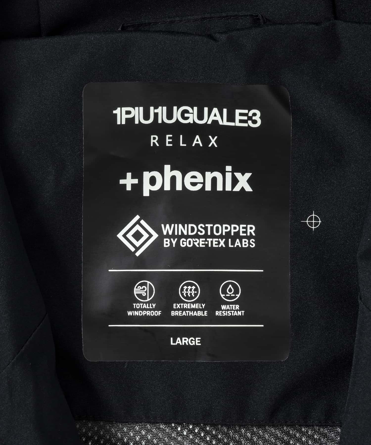 【MENS】ラップコート WINDSTOPPER プロダクト by GORE-TEX LABS /ウィンドストッパー/ゴアテックス/1PIU1UGUALE3 RELAX × +phenix(ウノピゥウノウグァーレトレ リラックス)