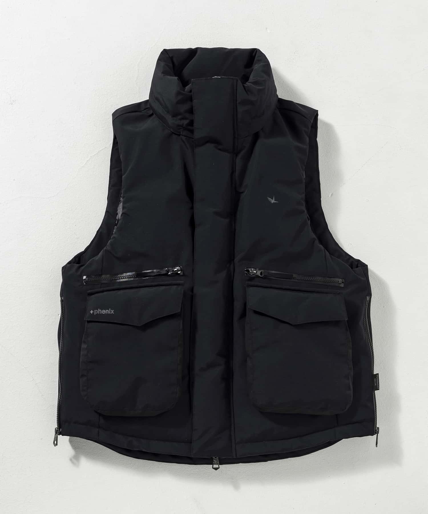 【MENS】フラップポケットダウンベスト WINDSTOPPER(R) プロダクト by GORE-TEX LABS /ウィンドストッパー/ゴアテックス/1PIU1UGUALE3 RELAX × +phenix(ウノピゥウノウグァーレトレ リラックス)