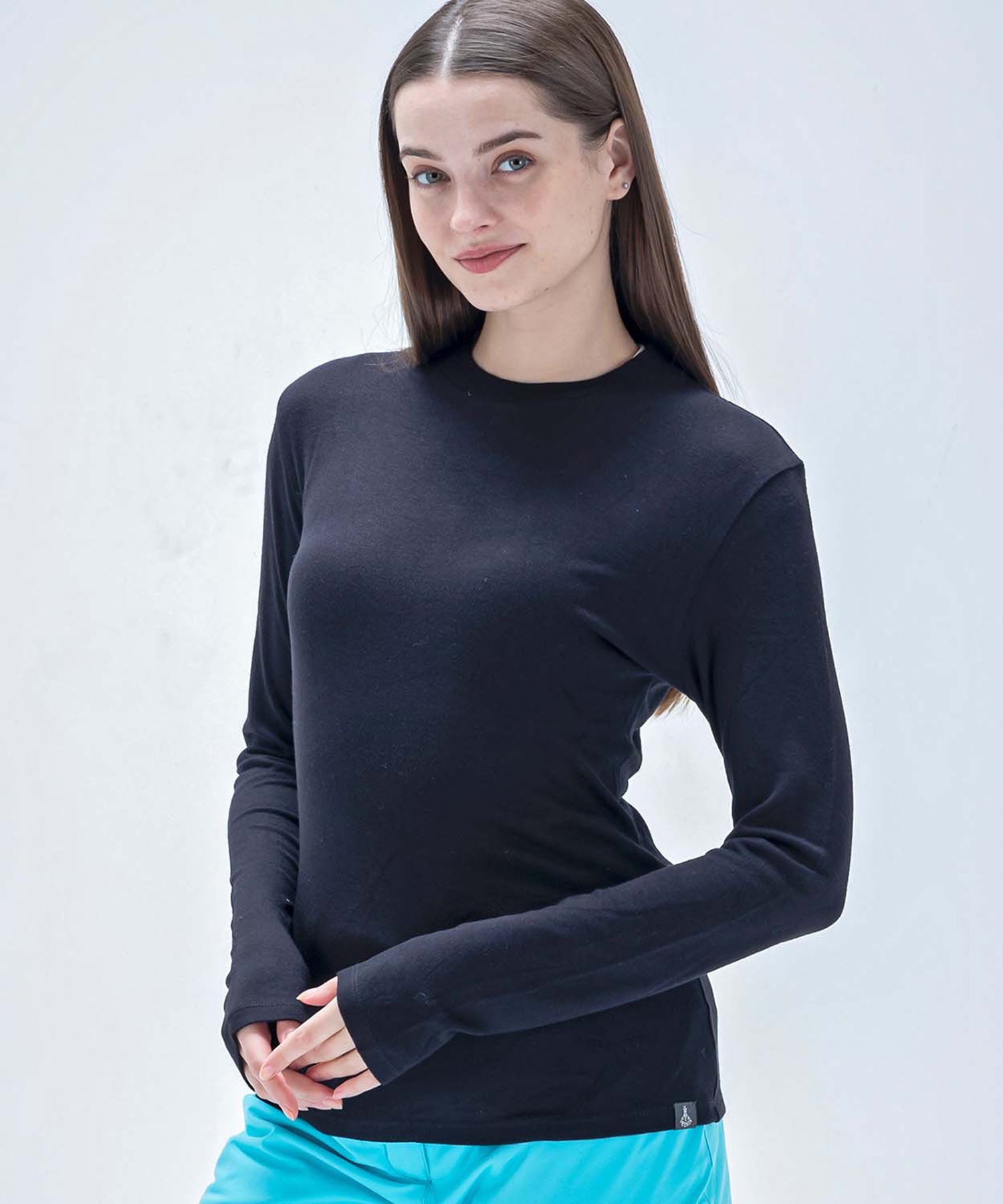 【WOMENS】スキーウェア アンダーウェア インナーウェア Super Space-Time Wool Mock Neck Tee / Middle /phenixスキーウェア 23AW