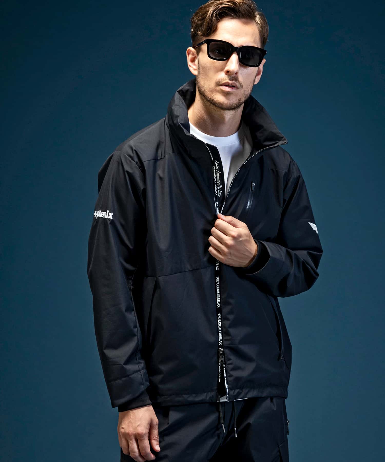 【MENS】トラックジャケット WINDSTOPPER プロダクト by GORE-TEX LABS /ウィンドストッパー/ゴアテックス/1PIU1UGUALE3 RELAX × +phenix(ウノピゥウノウグァーレトレ リラックス)
