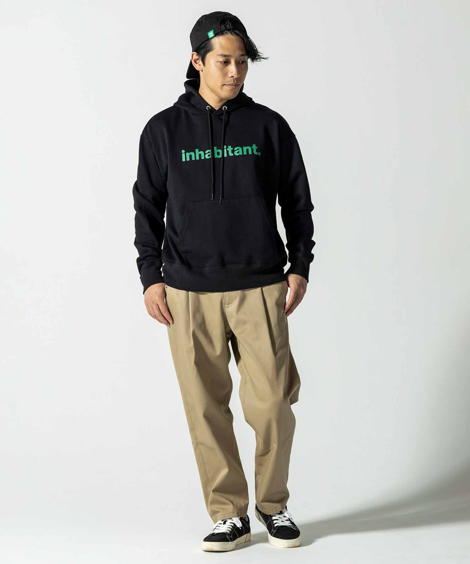 【MENS】Cotton Pile Pull Parka コットンパイルプルパーカ フーディ スウェット カジュアルファッション サーフィン レジャー スケートボード /inhabitant(インハビタント)