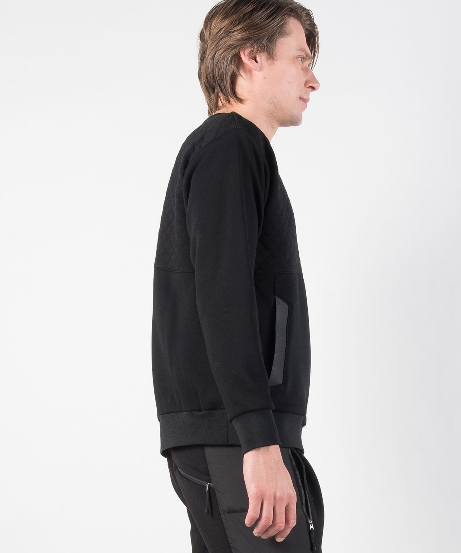 【MENS】キルトスウェットプルオーバー Quilt Sweat Pullover テックウェア アーバンアウトドア 高機能ウェア +phenix(プラスフェニックス)