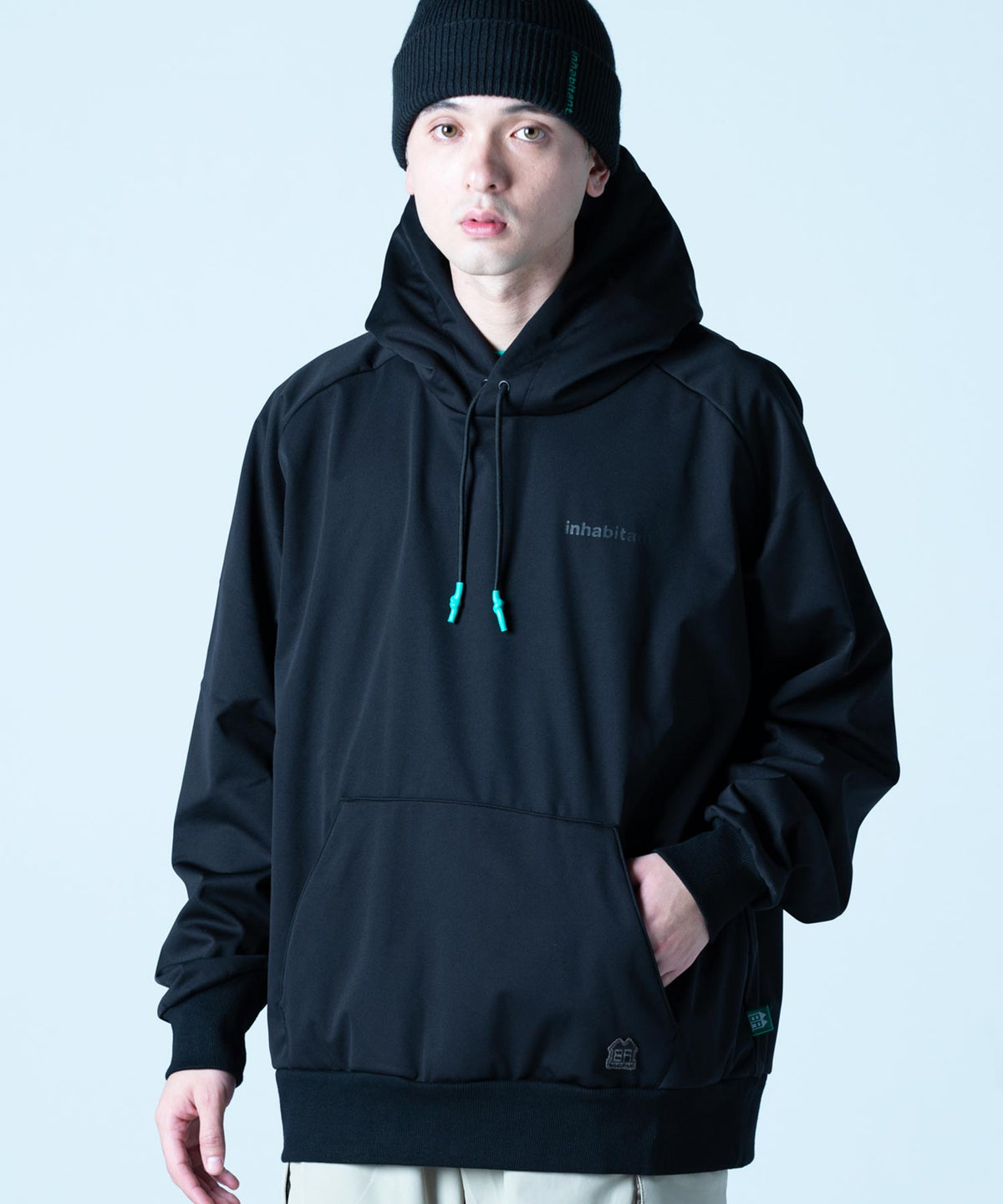【MENS】撥水・耐水・高耐久加工スキー・スノーボードウェア パーカ WATER-REPELLENT PULL PARKA /inhabitant(インハビタント)