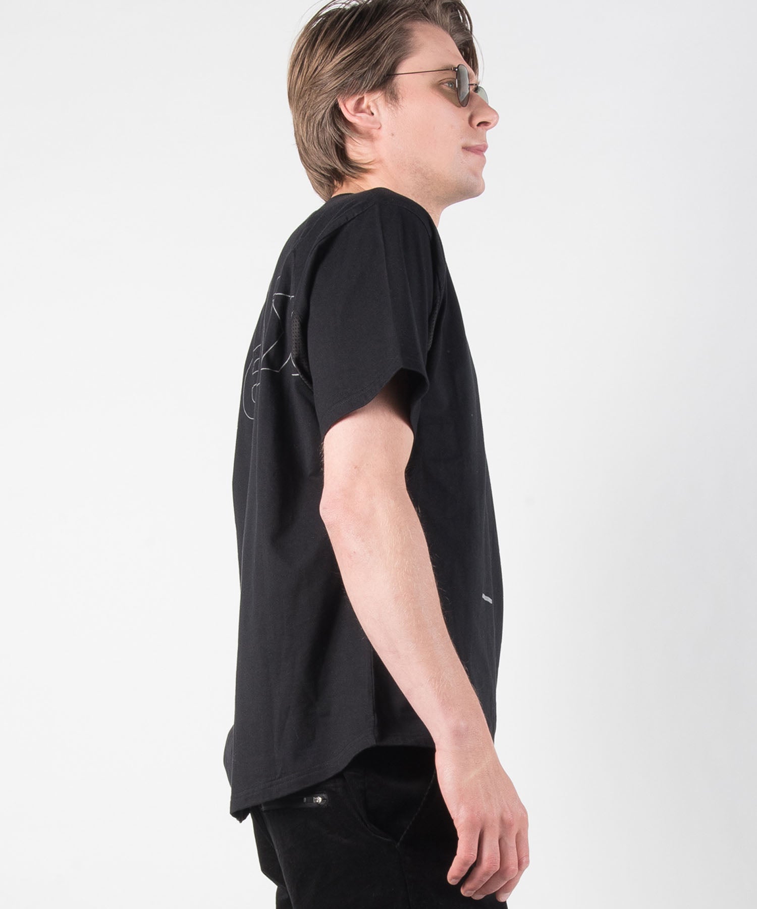 【MENS】速乾Tシャツ Mesh Parts T-Shirt テックウェア アーバンアウトドア 高機能ウェア +phenix(プラスフェニックス)