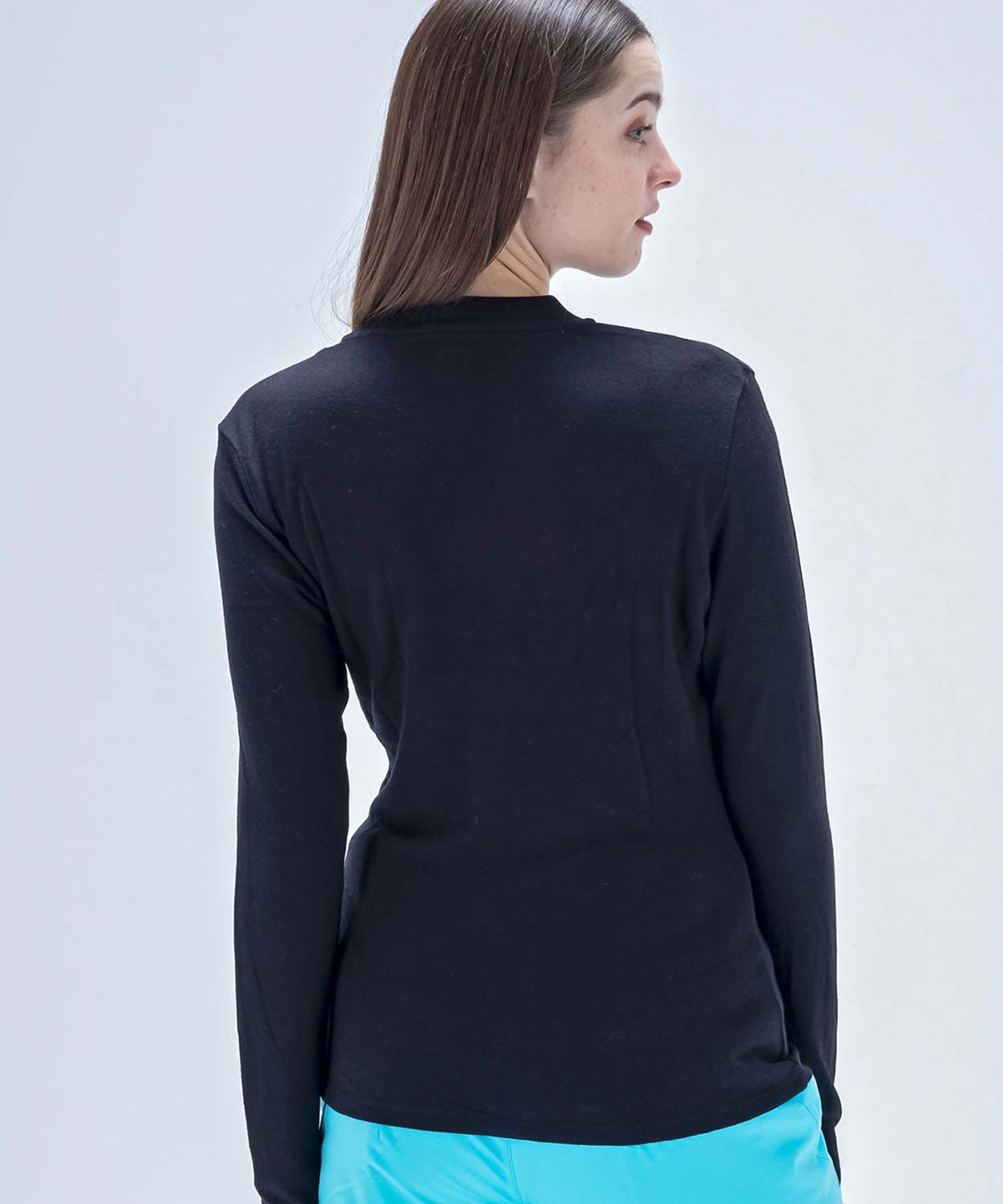 【WOMENS】スキーウェア アンダーウェア インナーウェア Super Space-Time Wool Mock Neck Tee / Middle /phenixスキーウェア 23AW