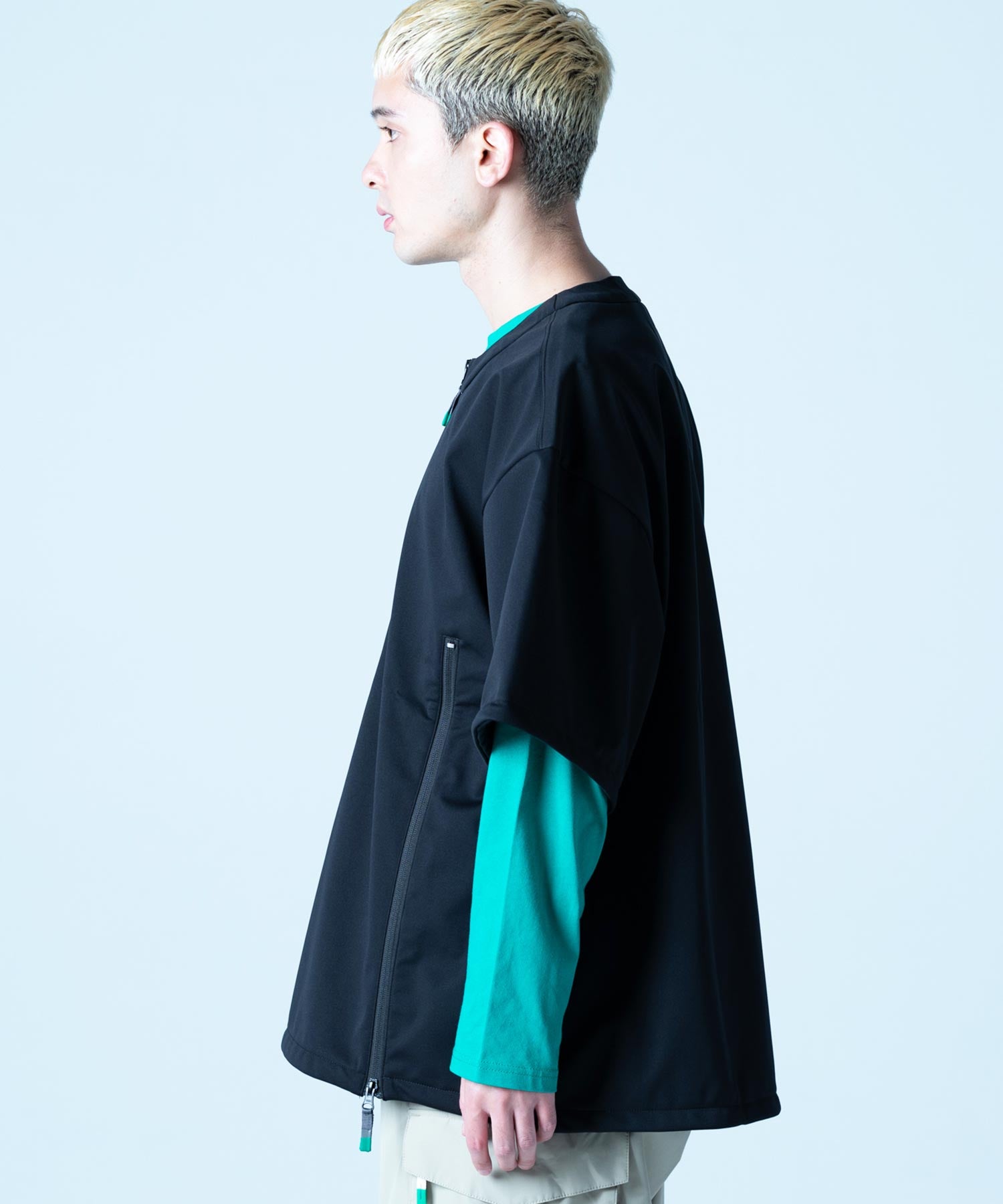 【MENS】撥水・耐水・高耐久加工スキー・スノーボードウェア ソフトシェルTシャツ SOFT SHELL T-SHIRTS /inhabitant(インハビタント)
