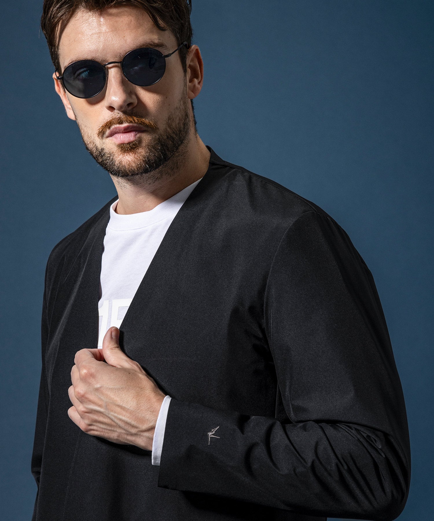 【MENS】GTX NO COLLAR JACKET ノーカラージャケット / WINDSTOPPER(R) プロダクト by GORE-TEX LABS /ウィンドストッパー/ゴアテックス/1PIU1UGUALE3 RELAX × +phenix(ウノピゥウノウグァーレトレ リラックス)