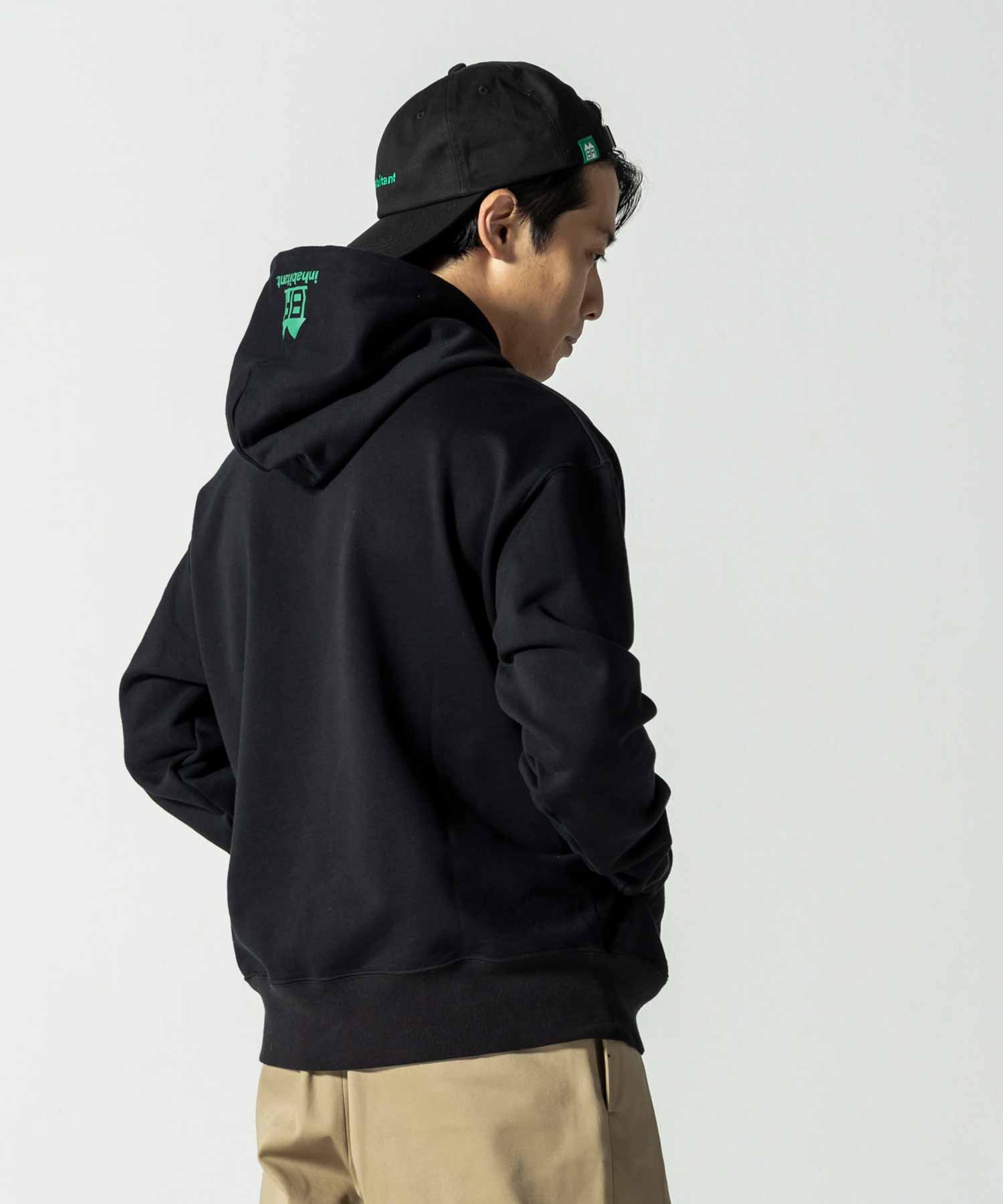 【MENS】Cotton Pile Pull Parka コットンパイルプルパーカ フーディ スウェット カジュアルファッション サーフィン レジャー スケートボード /inhabitant(インハビタント)