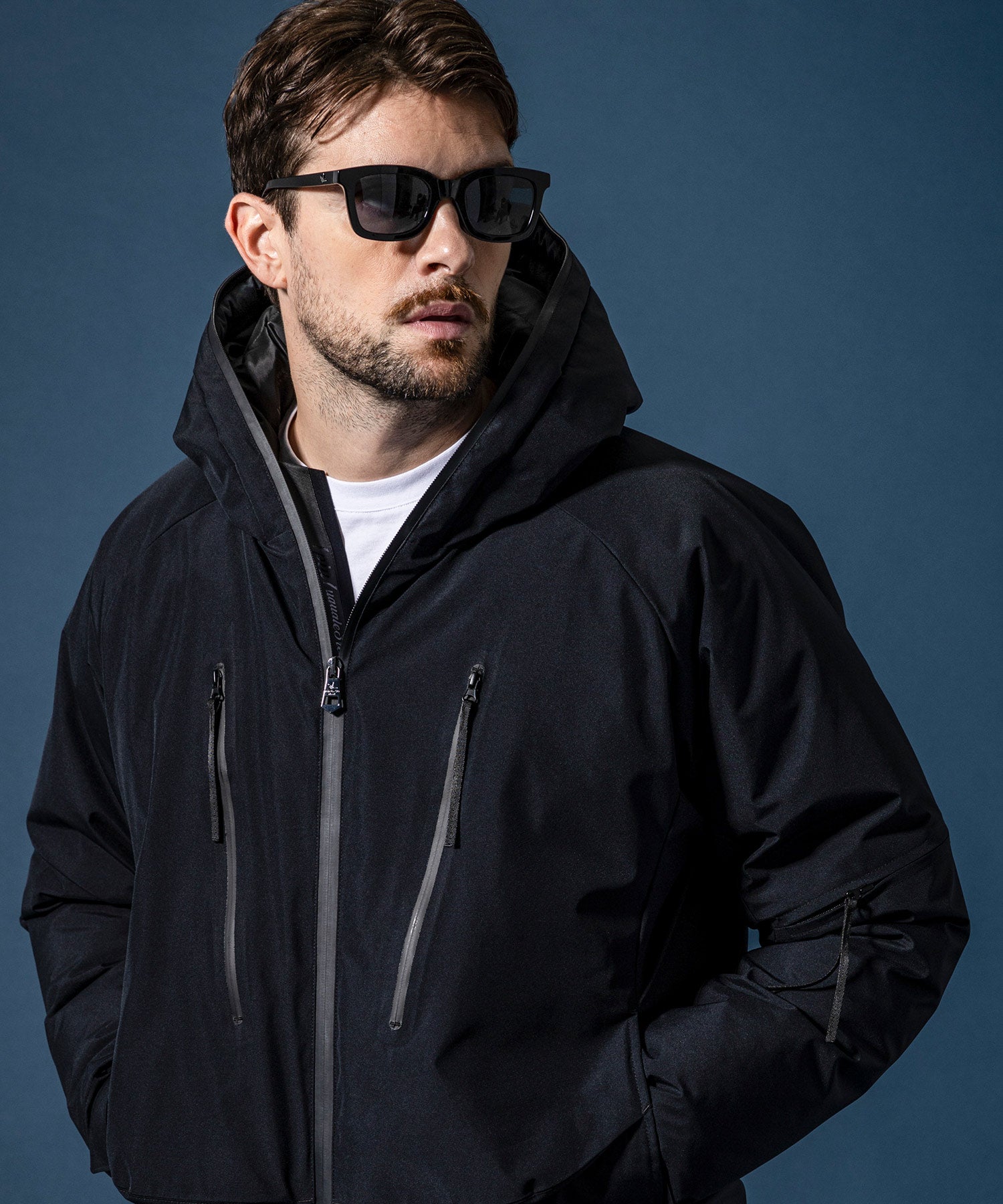 【MENS】GTX DOWN HOODIE ダウンフーディー / WINDSTOPPER(R) プロダクト by GORE-TEX LABS /ウィンドストッパー/ゴアテックス/1PIU1UGUALE3 RELAX × +phenix(ウノピゥウノウグァーレトレ リラックス)