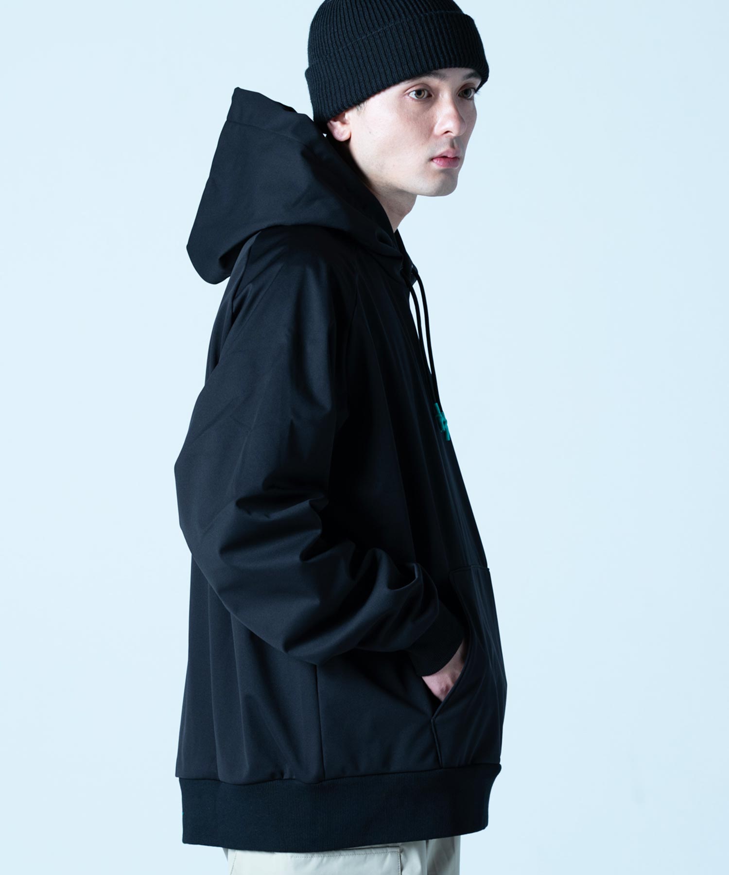 【MENS】撥水・耐水・高耐久加工スキー・スノーボードウェア パーカ WATER-REPELLENT PULL PARKA /inhabitant(インハビタント)
