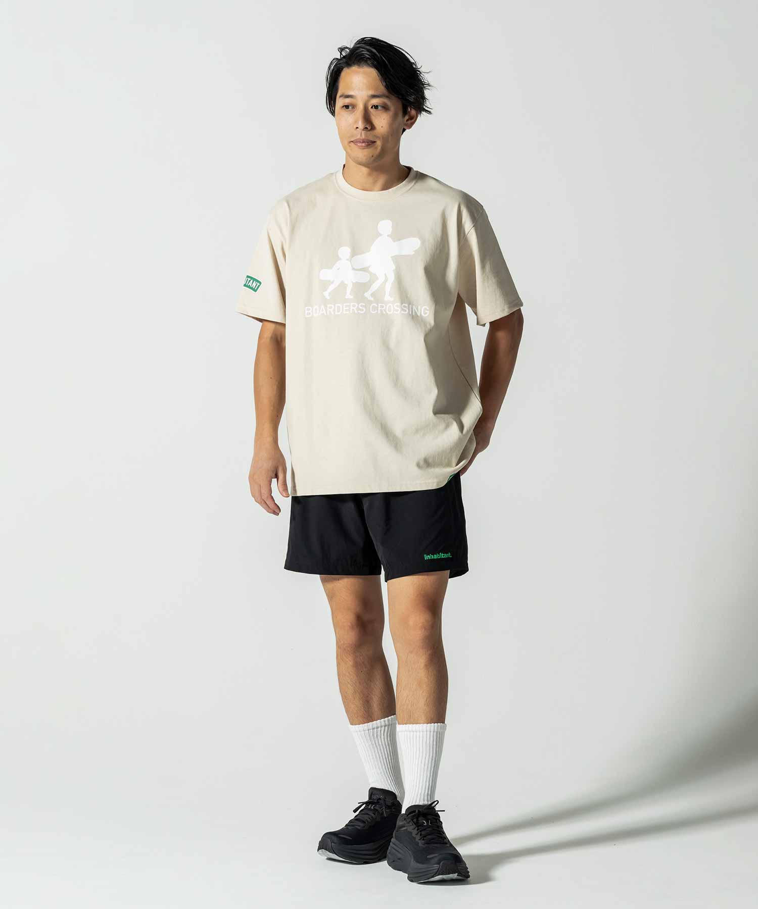 【MENS】Board Short Pants シンプルショートパンツ カジュアルファッション サーフィン レジャー スケートボード inhabitant(インハビタント)