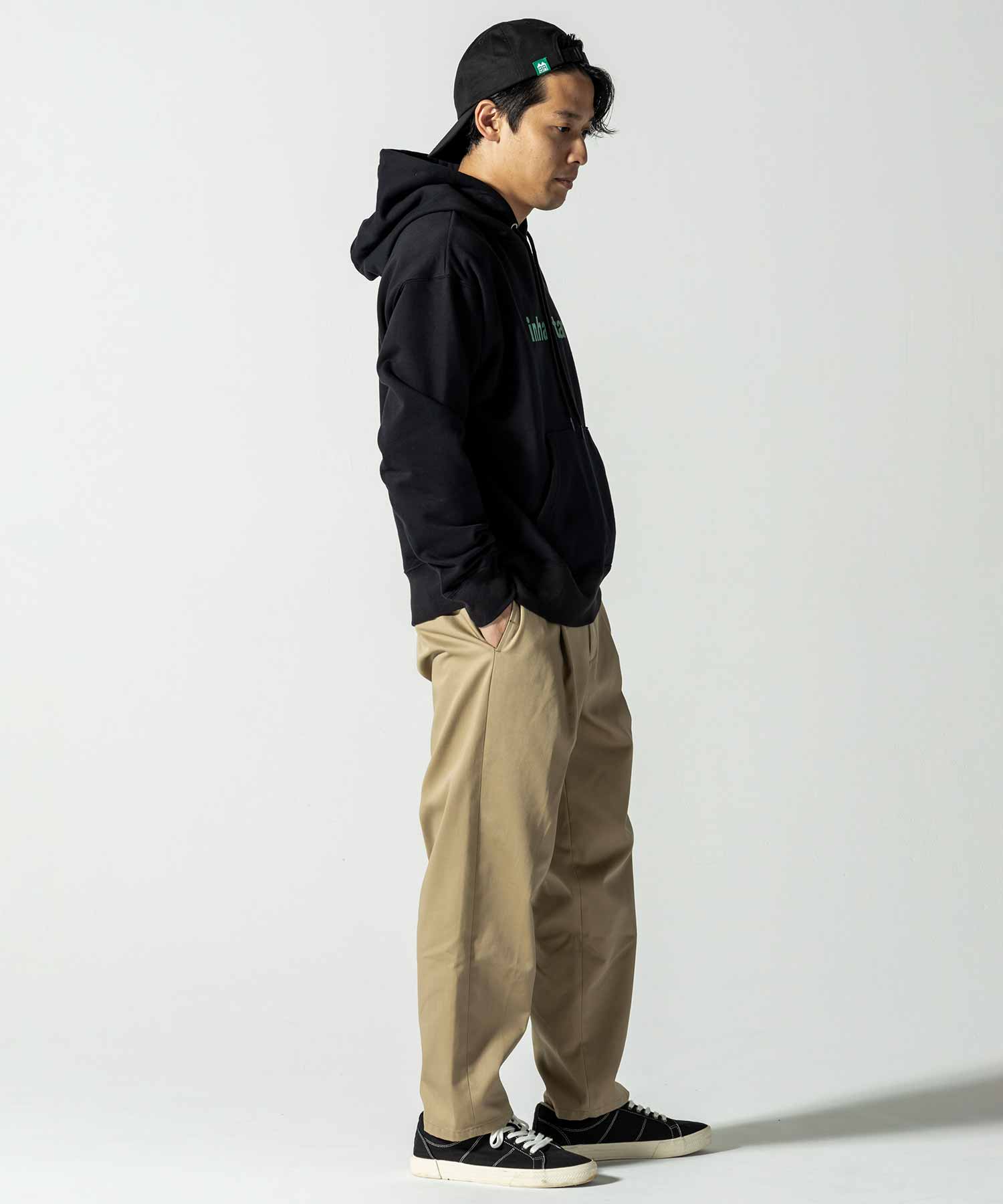 【MENS】Cotton Pile Pull Parka コットンパイルプルパーカ フーディ スウェット カジュアルファッション サーフィン レジャー スケートボード /inhabitant(インハビタント)
