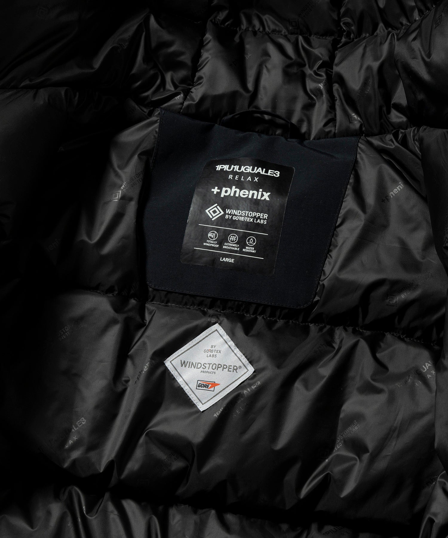 【MENS】GTX DOWN JACKET ダウンジャケット / WINDSTOPPER(R) プロダクト by GORE-TEX LABS /ウィンドストッパー/ゴアテックス/1PIU1UGUALE3 RELAX × +phenix(ウノピゥウノウグァーレトレ リラックス)