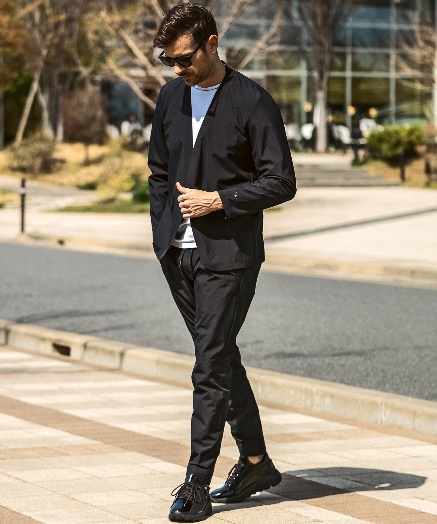 【MENS】GTX NO COLLAR JACKET ノーカラージャケット / WINDSTOPPER(R) プロダクト by GORE-TEX LABS /ウィンドストッパー/ゴアテックス/1PIU1UGUALE3 RELAX × +phenix(ウノピゥウノウグァーレトレ リラックス)