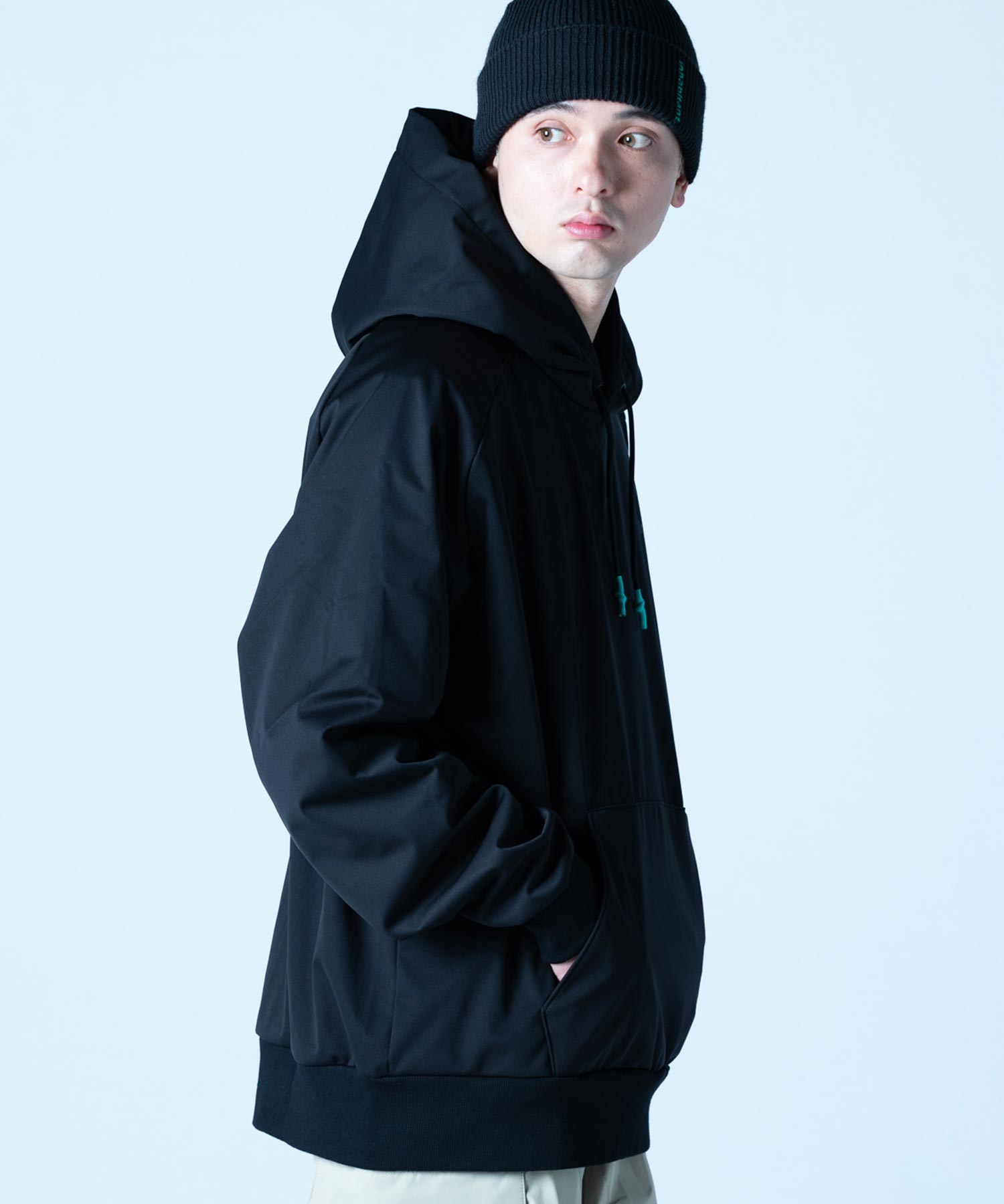 【MENS】撥水・耐水・高耐久加工スキー・スノーボードウェア パーカ WATER-REPELLENT PULL PARKA /inhabitant(インハビタント)