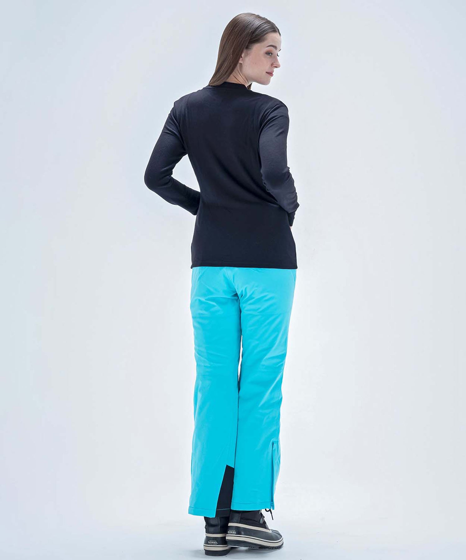 【WOMENS】スキーウェア アンダーウェア インナーウェア Super Space-Time Wool Mock Neck Tee / Middle /phenixスキーウェア 23AW