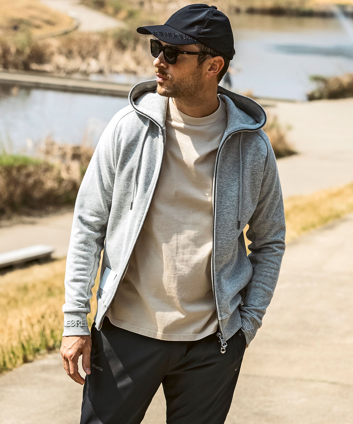 【MENS】GTX LOGO CAP ロゴキャップ / WINDSTOPPER(R) プロダクト by GORE-TEX LABS /ウィンドストッパー/ゴアテックス/1PIU1UGUALE3 RELAX × +phenix(ウノピゥウノウグァーレトレ リラックス)