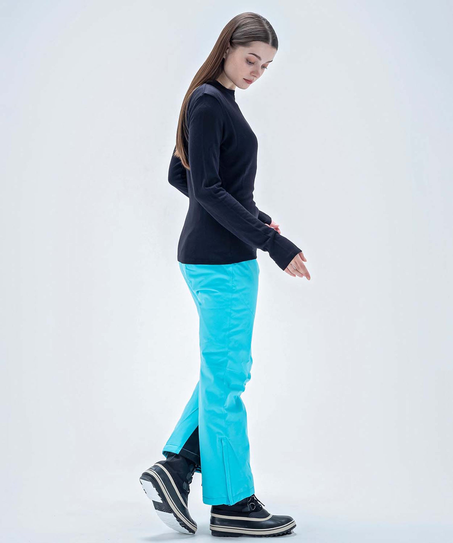【WOMENS】スキーウェア アンダーウェア インナーウェア Super Space-Time Wool Mock Neck Tee / Middle /phenixスキーウェア 23AW
