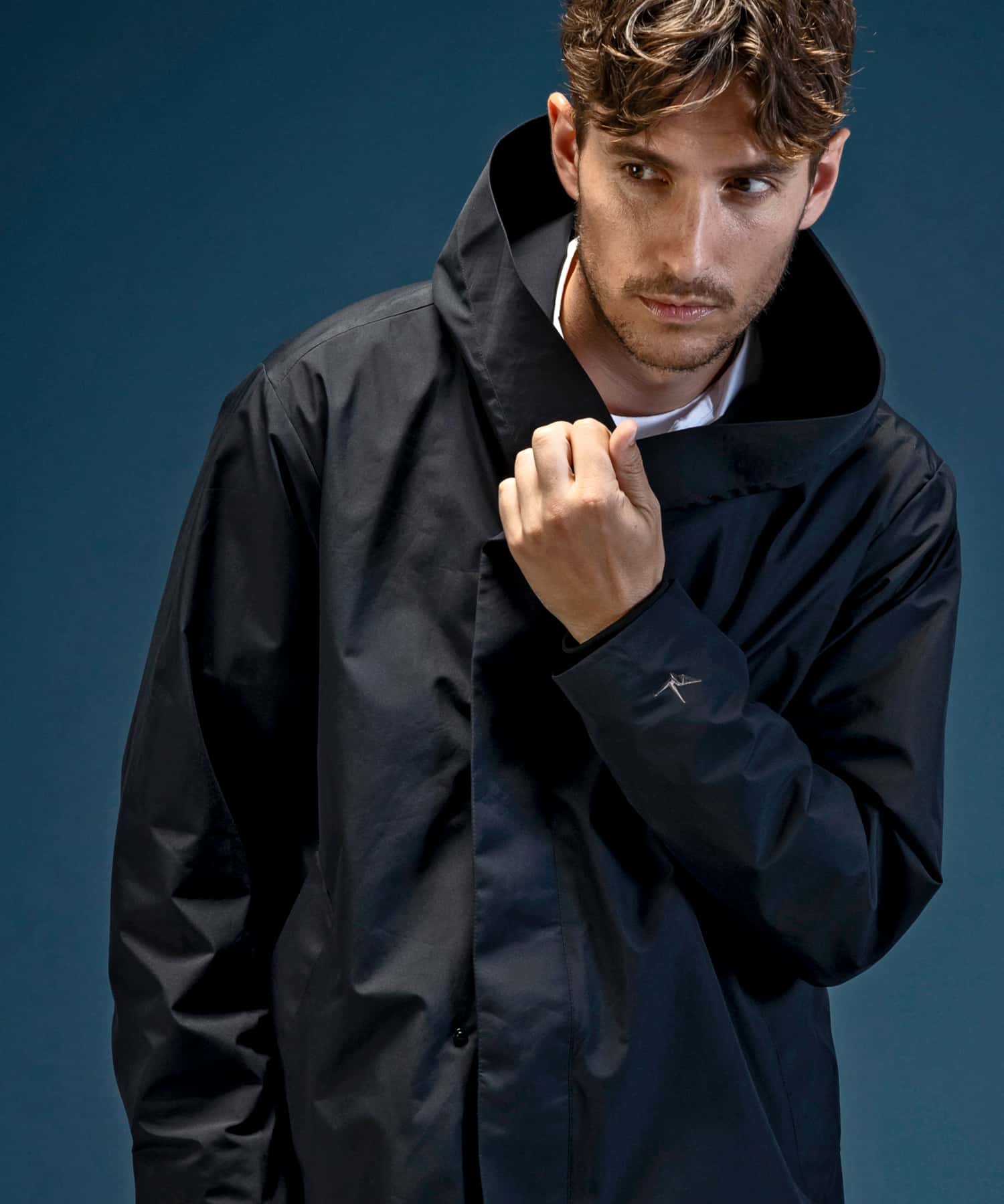 【MENS】ラップコート WINDSTOPPER プロダクト by GORE-TEX LABS /ウィンドストッパー/ゴアテックス/1PIU1UGUALE3 RELAX × +phenix(ウノピゥウノウグァーレトレ リラックス)