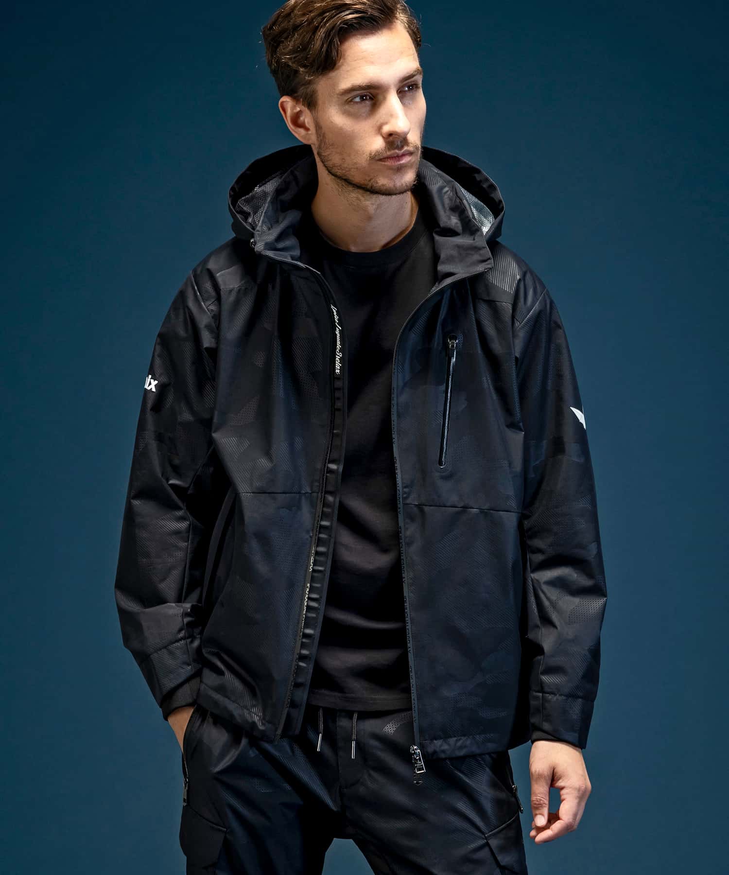 【MENS】トラックジャケット WINDSTOPPER プロダクト by GORE-TEX LABS /ウィンドストッパー/ゴアテックス/1PIU1UGUALE3 RELAX × +phenix(ウノピゥウノウグァーレトレ リラックス)