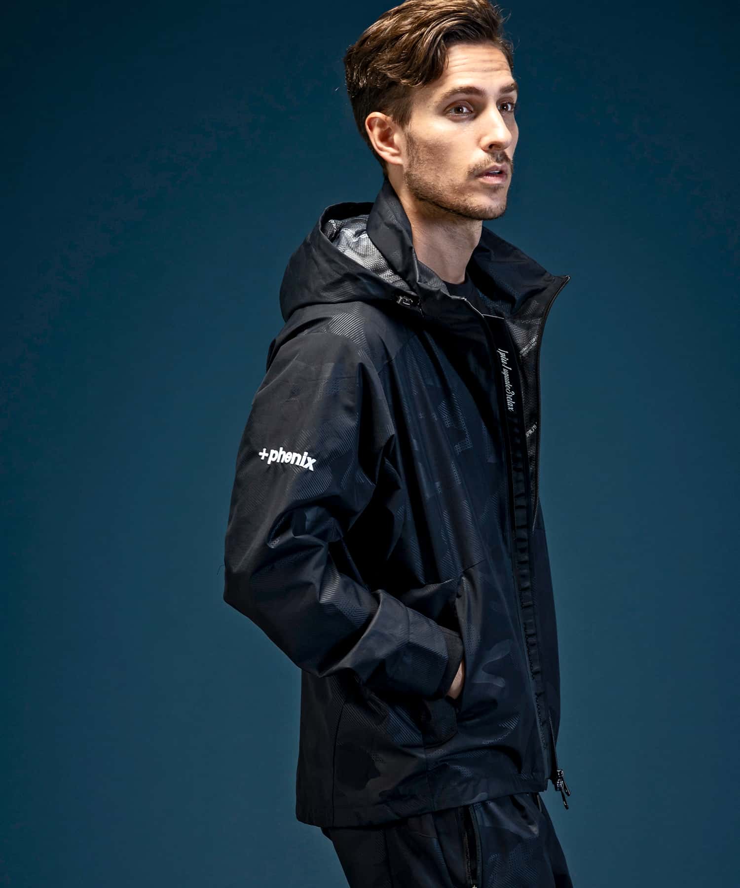 【MENS】トラックジャケット WINDSTOPPER プロダクト by GORE-TEX LABS /ウィンドストッパー/ゴアテックス/1PIU1UGUALE3 RELAX × +phenix(ウノピゥウノウグァーレトレ リラックス)