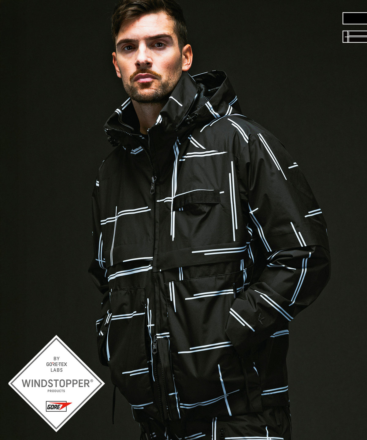 PLUS COLLABORATION TRACK JACKET プラス コラボレーション トラックジャケット WINDSTOPPER プロダクト by GORE-TEX LABS /ウィンドストッパー/ゴアテックス