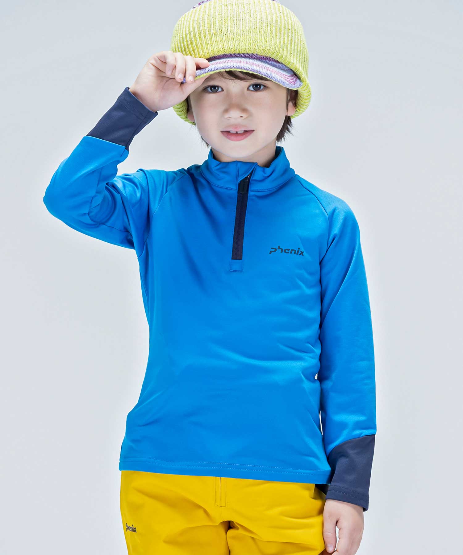 【KIDS/JUNIOR】子供用スキーウェア アンダーウェア インナーウェア Lightning Junior 1/2 Zip Tee / Jr /phenixスキーウェア 23AW